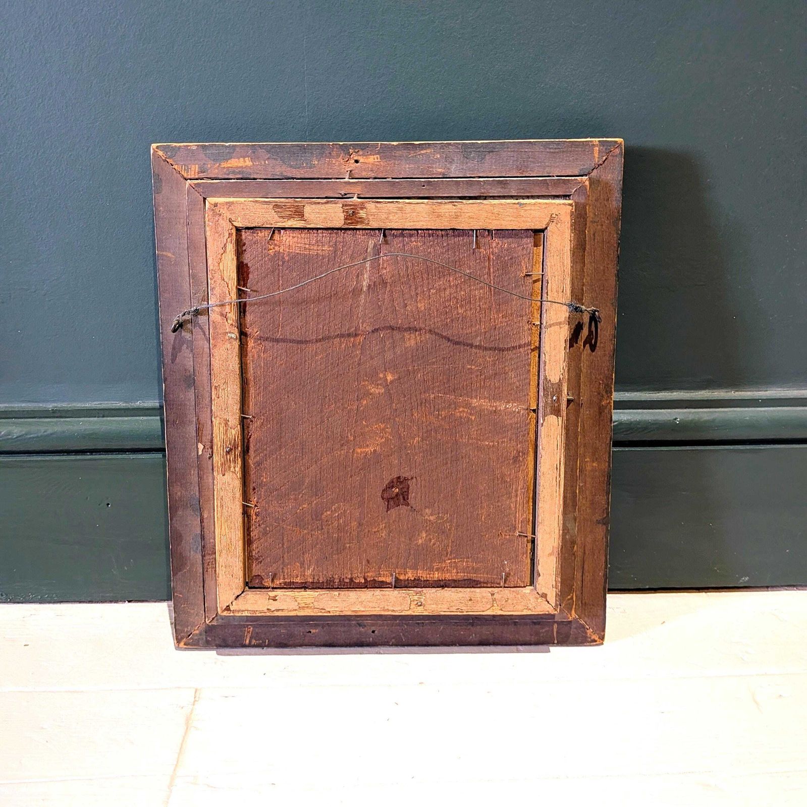 photo furniture A Small Antique French Gilt Framed Wall Mirror With Original Plate C19th