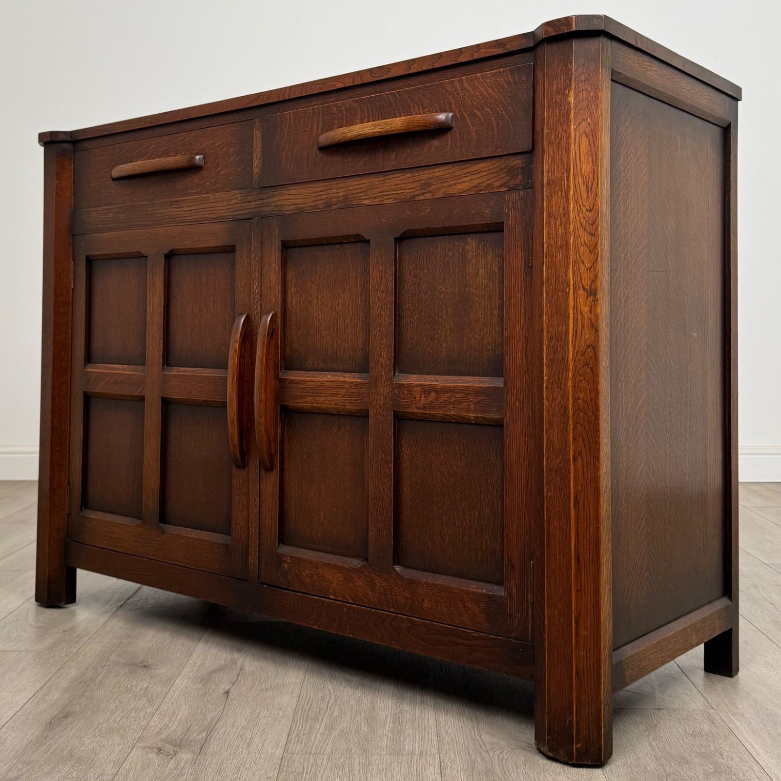 Antique 20th Century Arts And Crafts Style Sideboard In Oak ( Af 5331 ) photo for sale