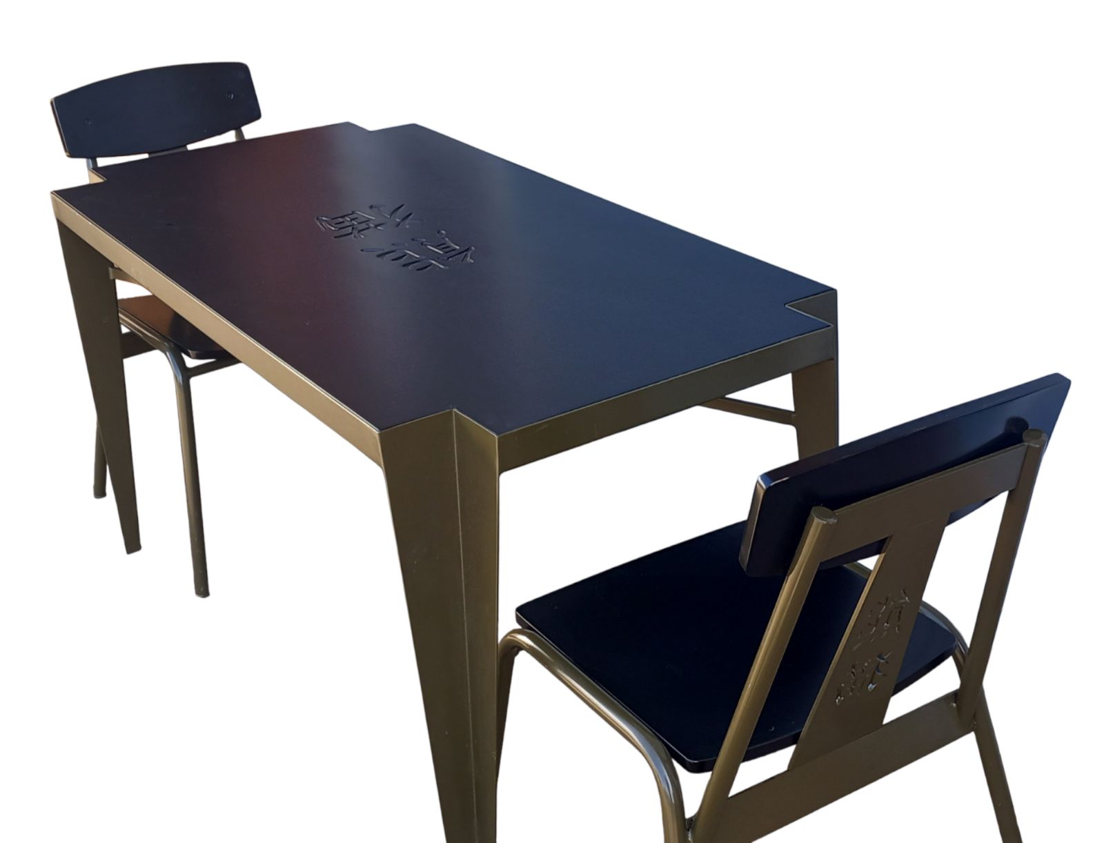 Rare Cravt Original 'Pandasia' Prototype Table & Chairs Set For Ouwehands Zoo, Netherlands. photo vinterior