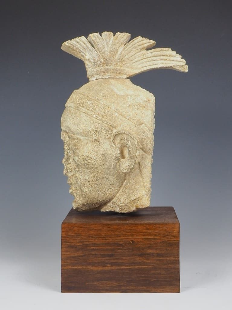 Antique Venetian Stone Head Of A Roman Gladiator photo buy