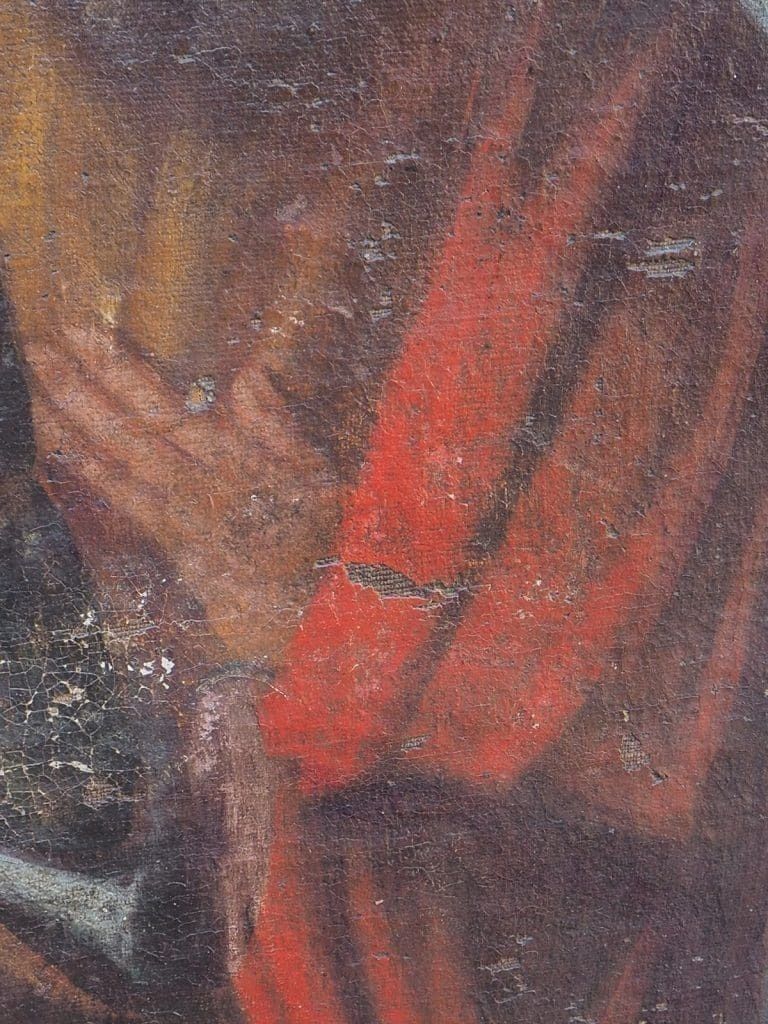 Antique Italian School Religious Oil Painting "The Visitation" photo 1600.0