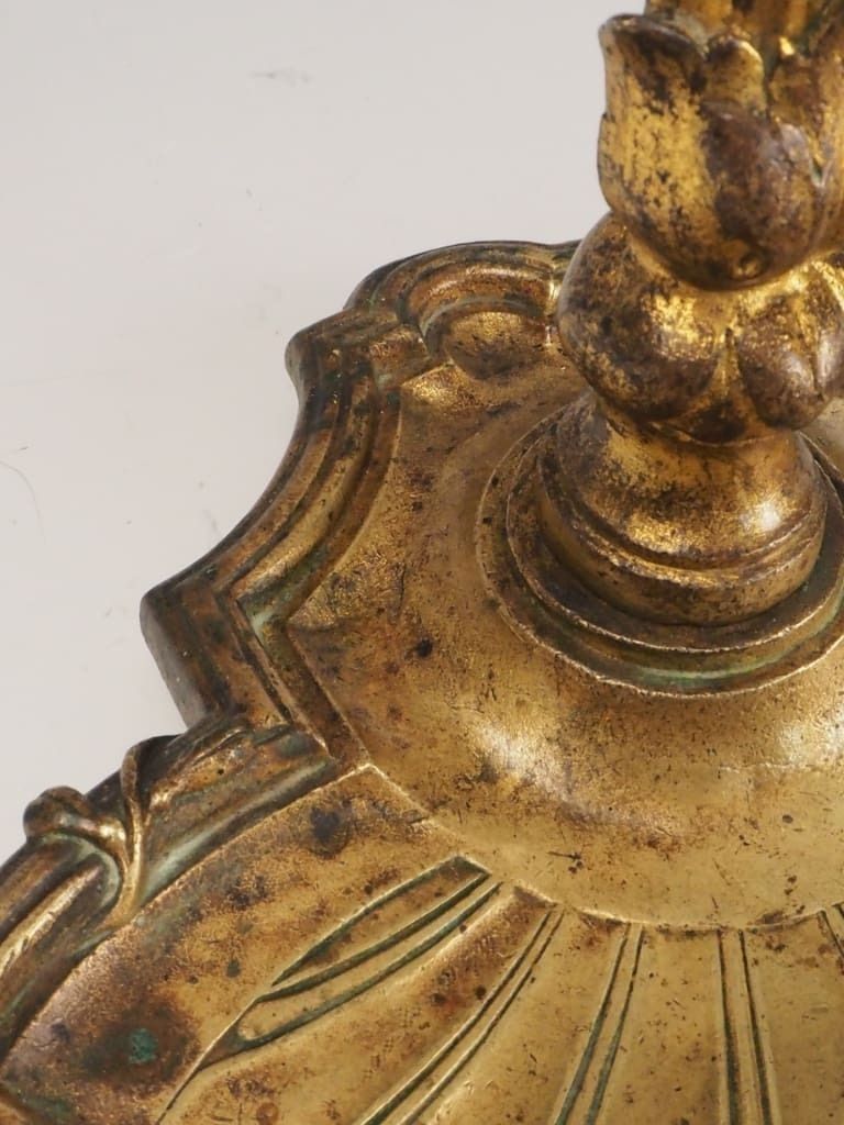 Home Fixtures Antique Brass Fireside Tool Stand | Ornate Victorian Hearth Accessory photo