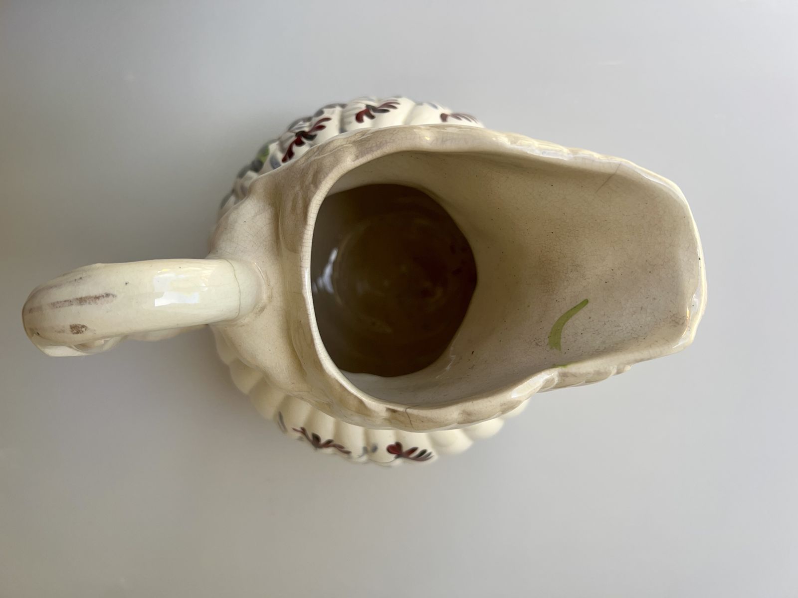 photo furniture Large Antique Swan Handle Pottery Jug/Vase   C.1860 1900