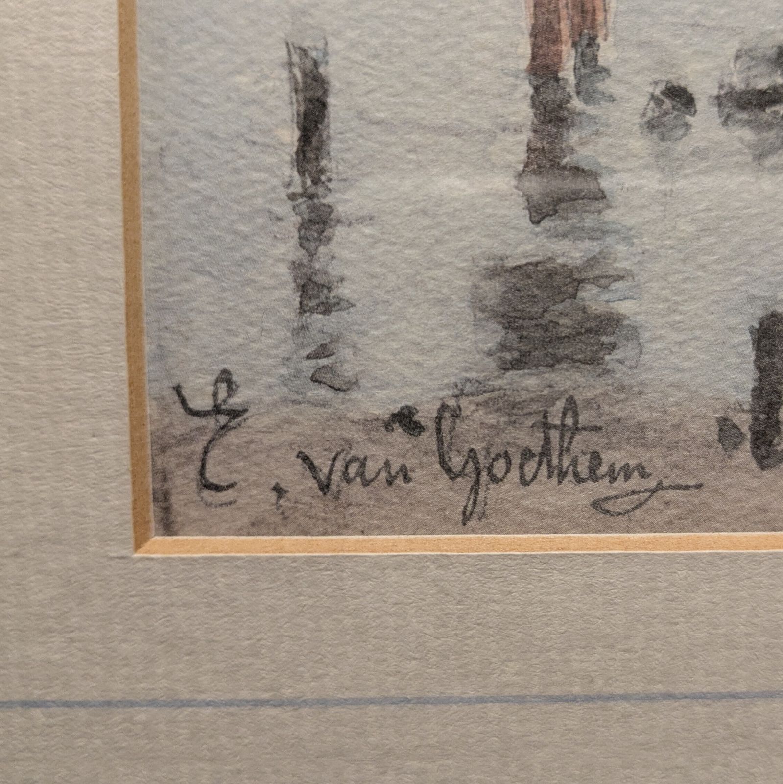 Edouard Van Goethem (1857–1924) — Children Paddling At The Seaside Original Watercolour — Signed photo for sale