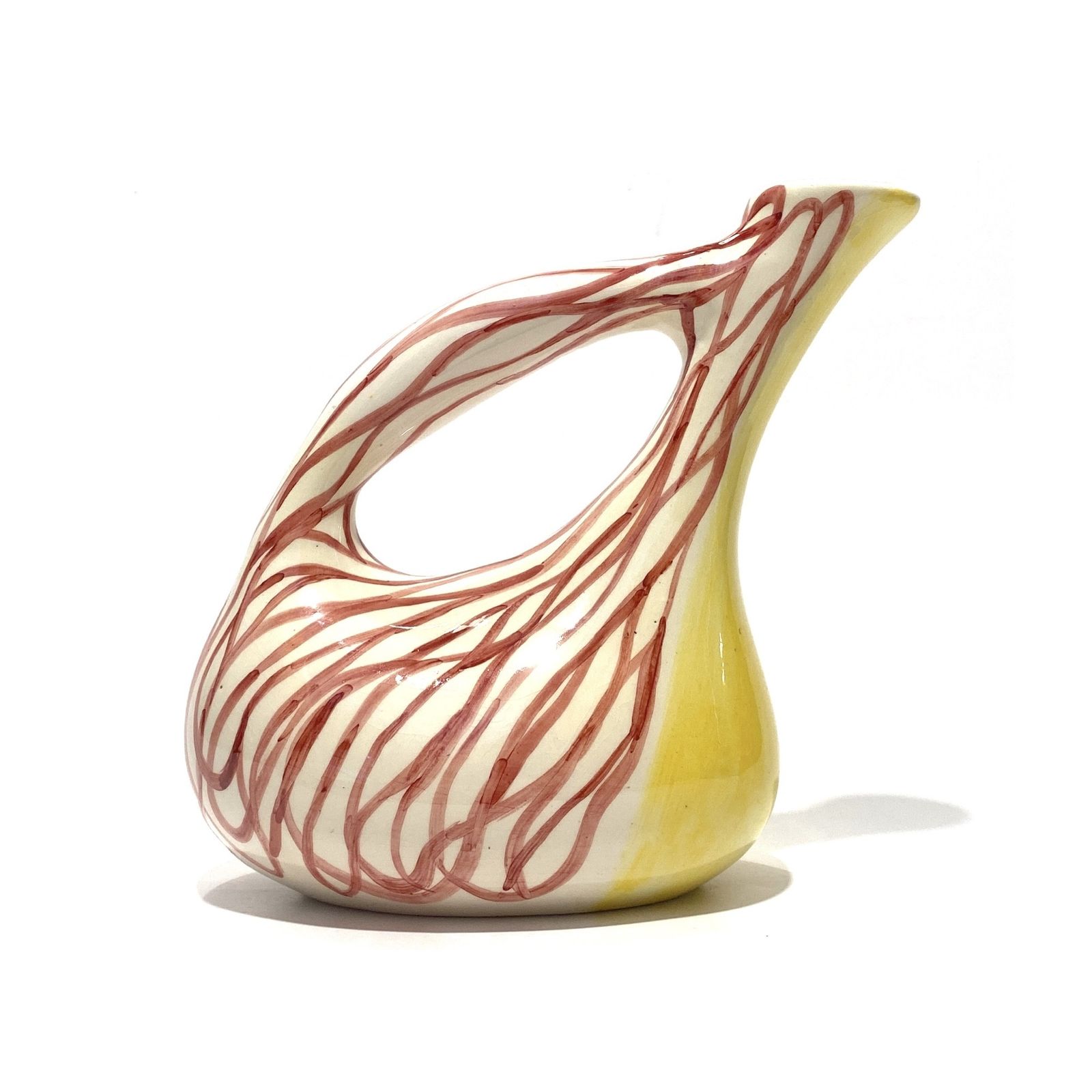 Lux Marmaca Italiaanse Pottery Jug Pitcher, Mid-Century Modern Alla Moda Ceramics photo furniture