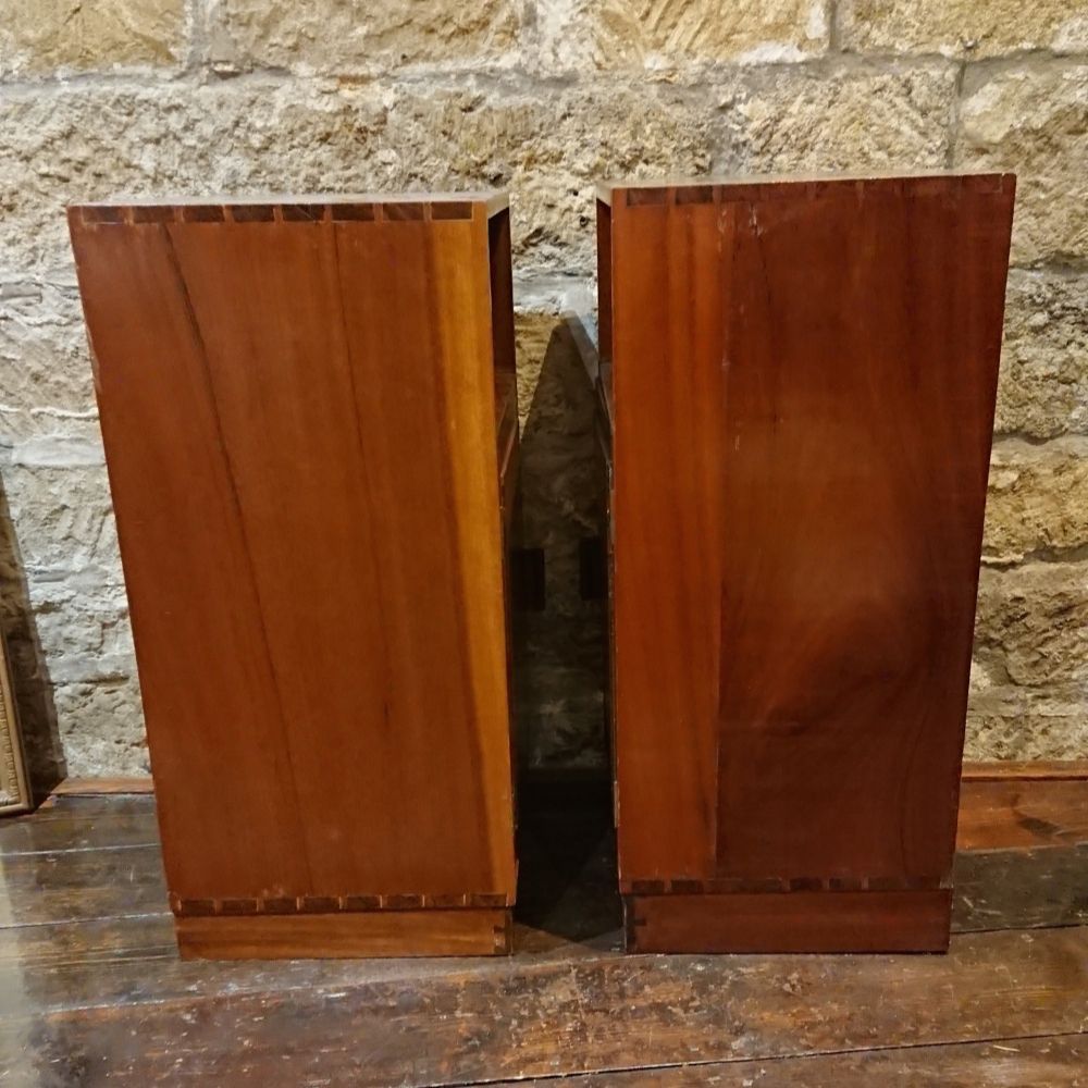 Pair Of 1930s Art Deco Bedside Cabinet Tables photo vintage