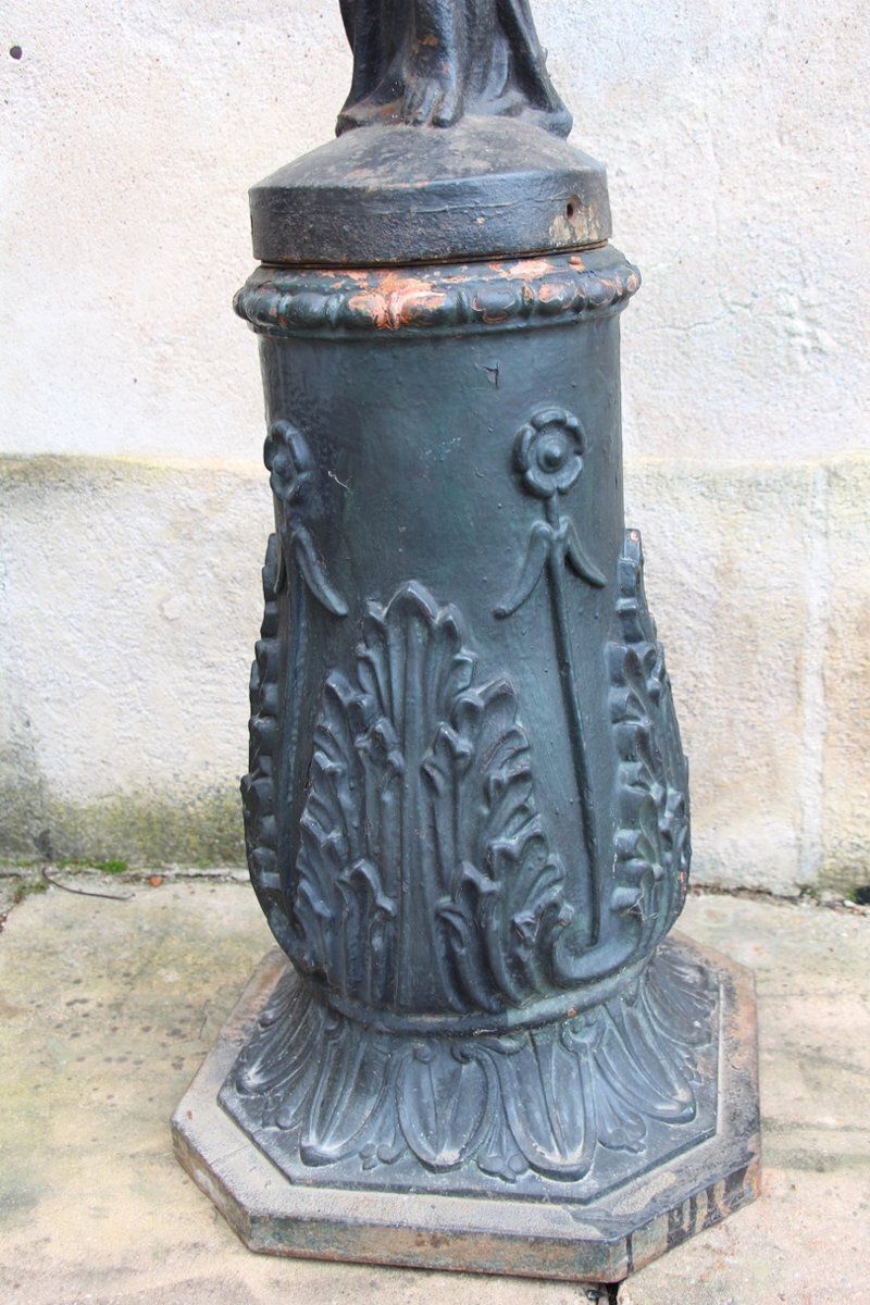 Antique Cast Iron Torchères, 1800s, Set Of 2 photo Home Decor
