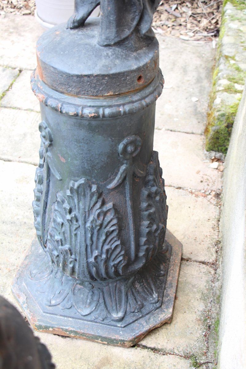 10407.0 Antique Cast Iron Torchères, 1800s, Set Of 2 photo