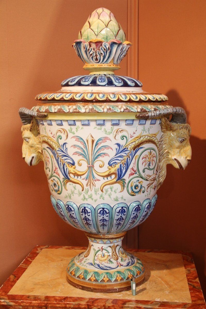 Universal Exhibition Of Paris Vase In Earthenware From Toul Bellevue, 1889