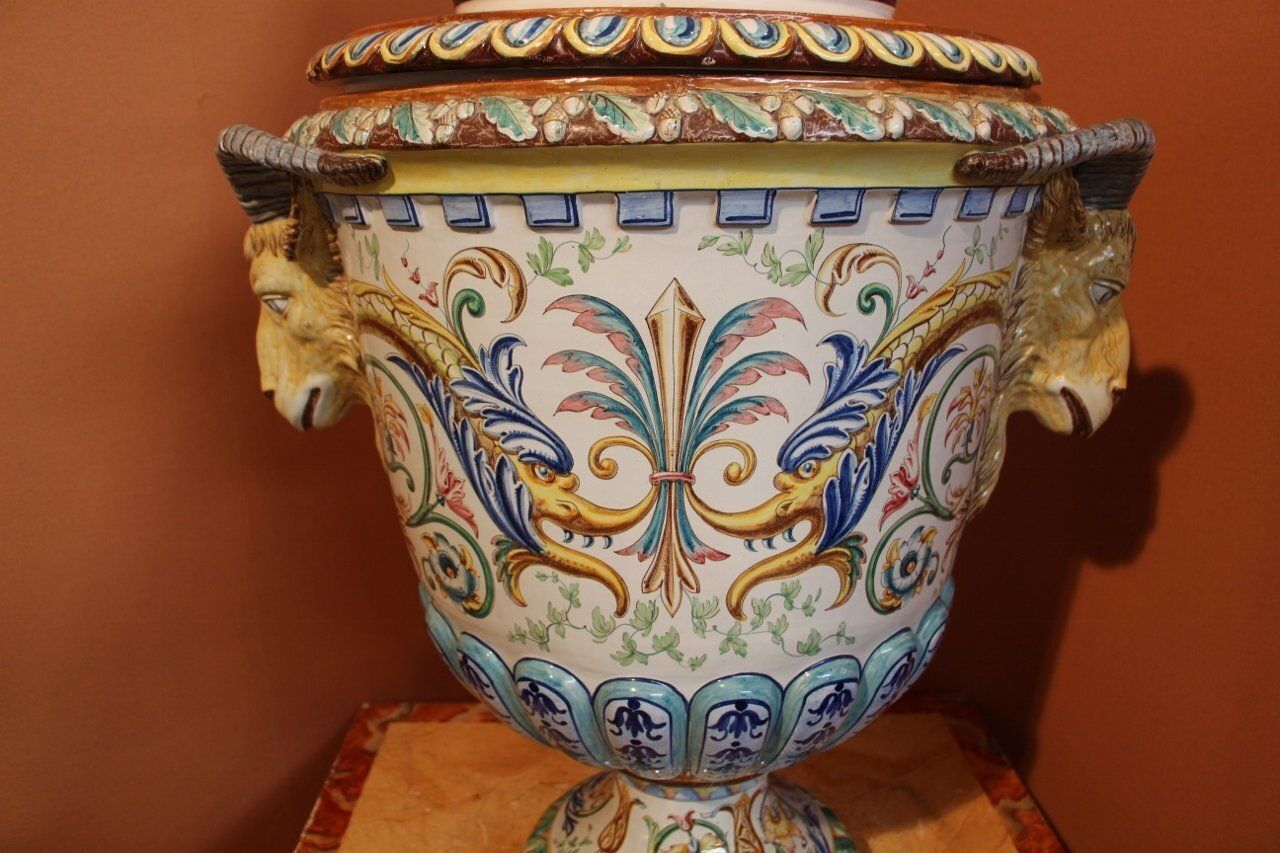 Universal Exhibition Of Paris Vase In Earthenware From Toul Bellevue, 1889 photo Home Decor