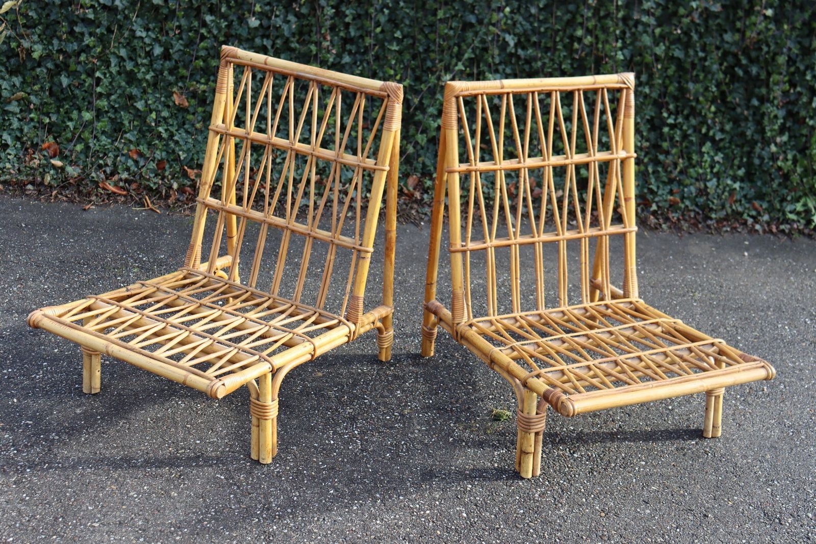 Vintage Chairs In The Style Of Audoux Minet, 1950, Set Of 2 photo vinterior