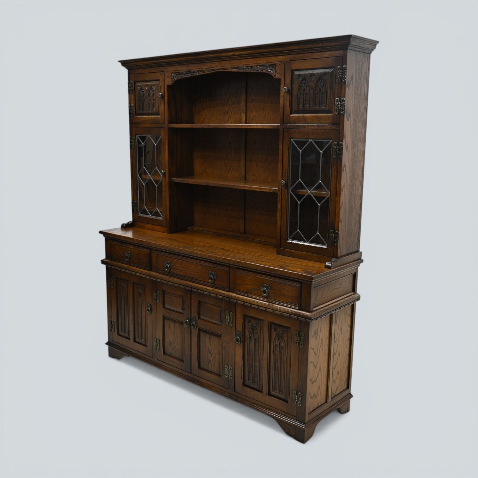 Old Charm Oak Dresser Warwick Light Oak Finish Sideboard Exc Free Uk Delivery* photo furniture
