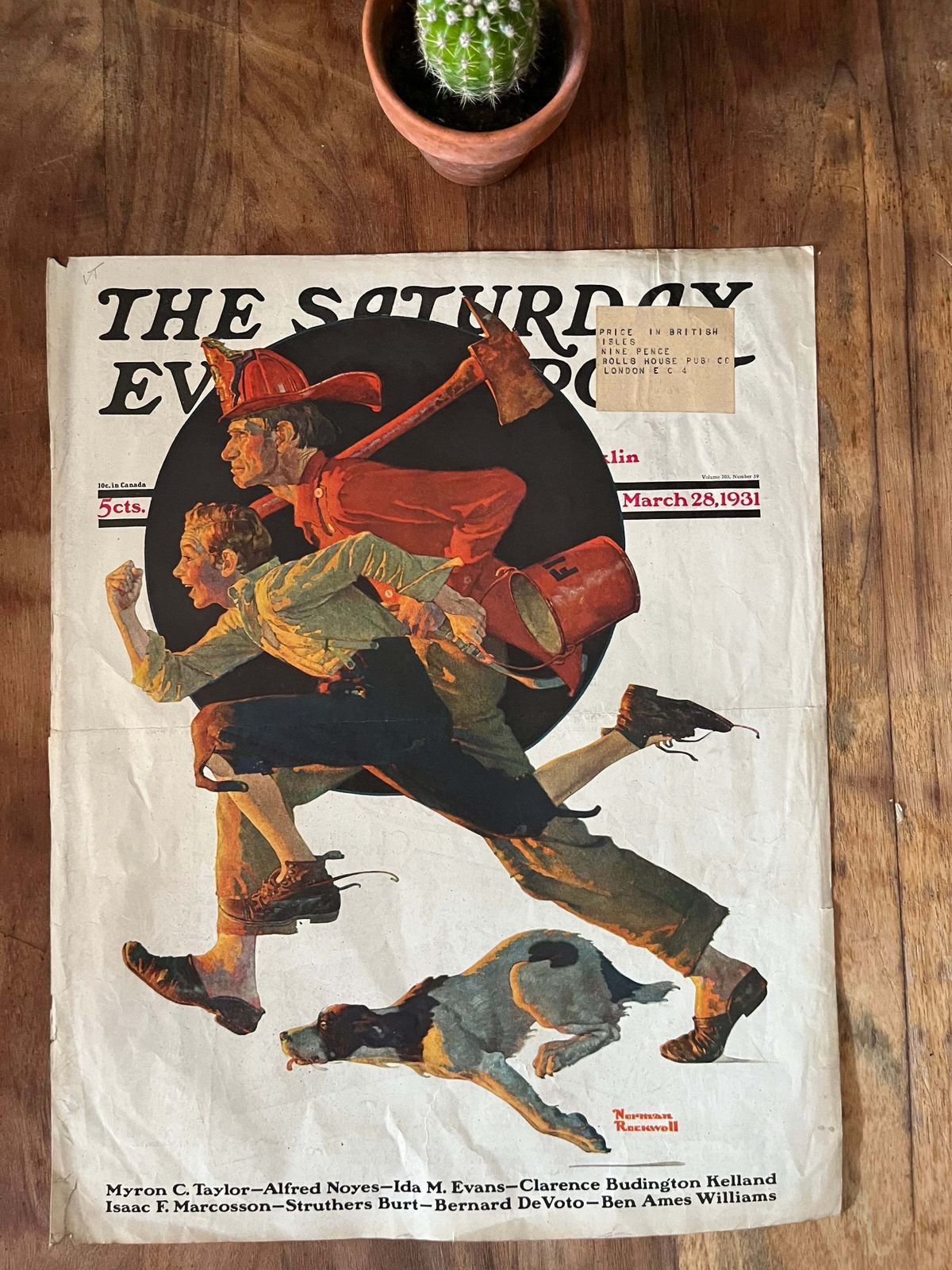 Norman Rockwell   Saturday Evening Post 1931 Original Magazine Cover photo for sale