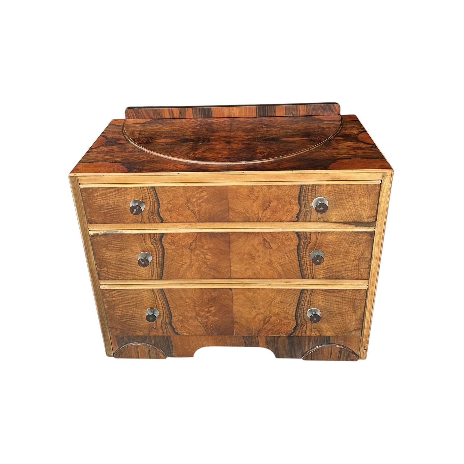 Art Deco Walnut Chest Of Drawers photo vinterior