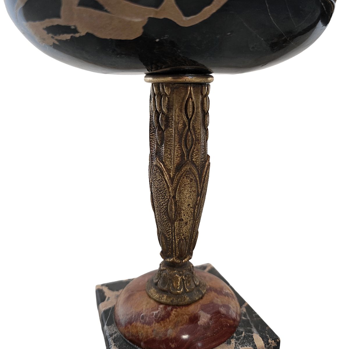 Franse art deco schalen van marmer en brons, 1920/30 photo Woonaccessoires