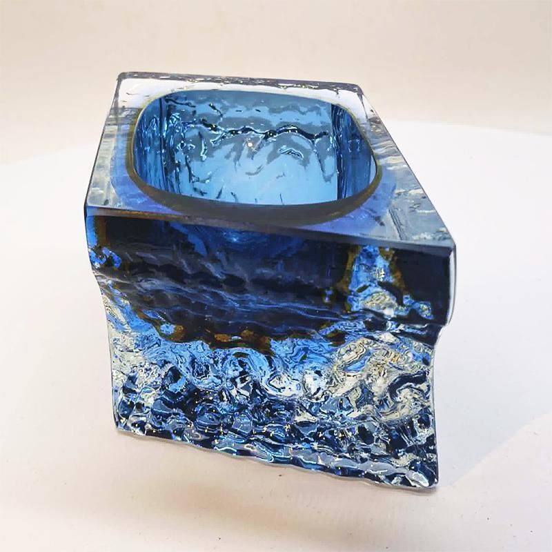 1960s Ashtray Or Catch All In Hand Worked Murano Glass By Flavio Poli For Seguso. Made In Italy photo Home Decor