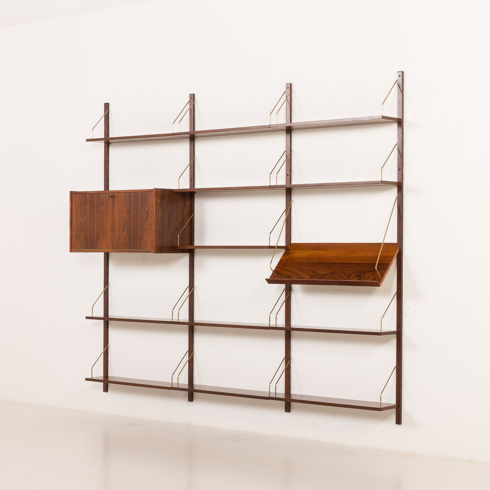 Danish Rosewood Wall Unit In The Style Of Cadovius, Sorensen, 1960s photo Furniture