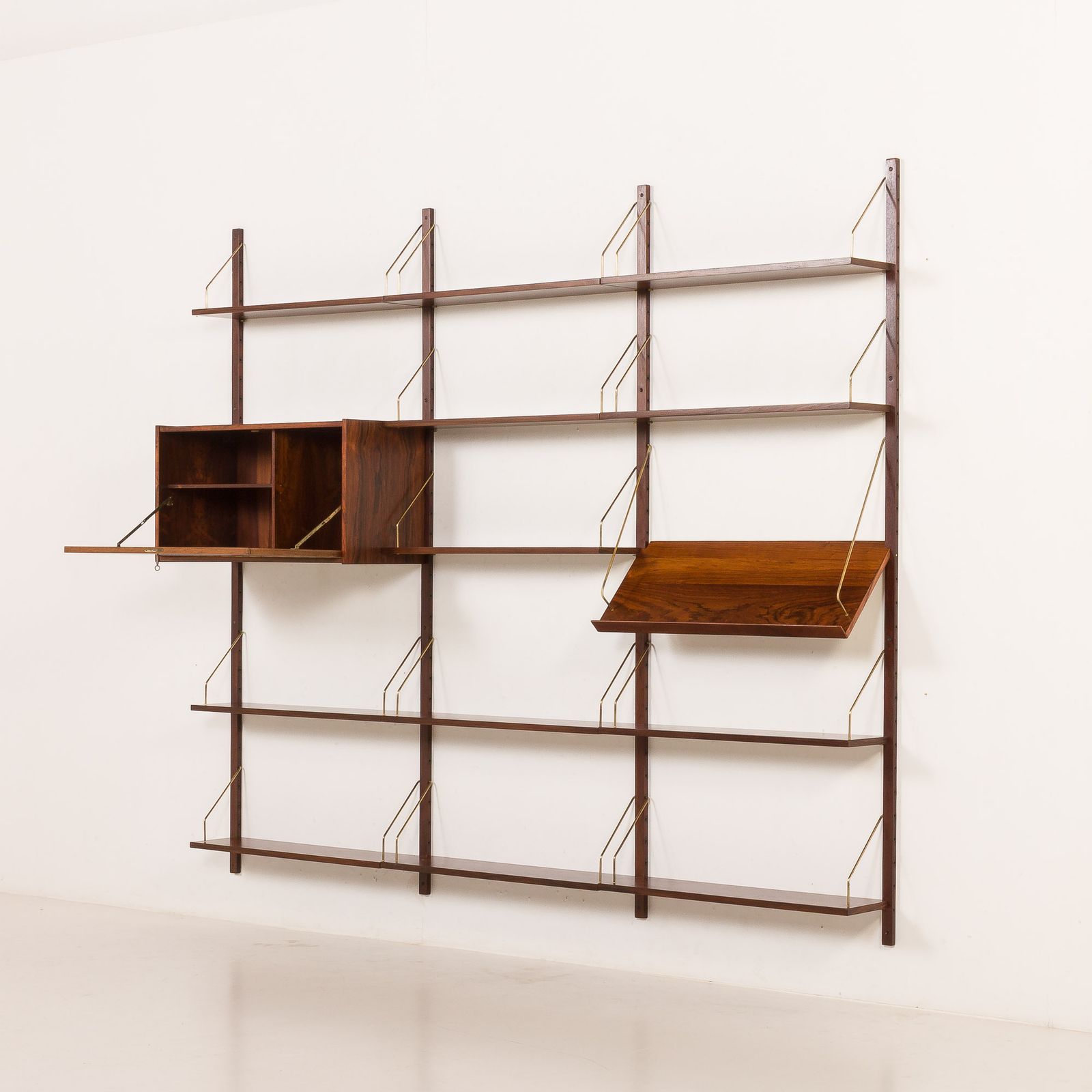 Danish Rosewood Wall Unit In The Style Of Cadovius, Sorensen, 1960s photo 2612.0