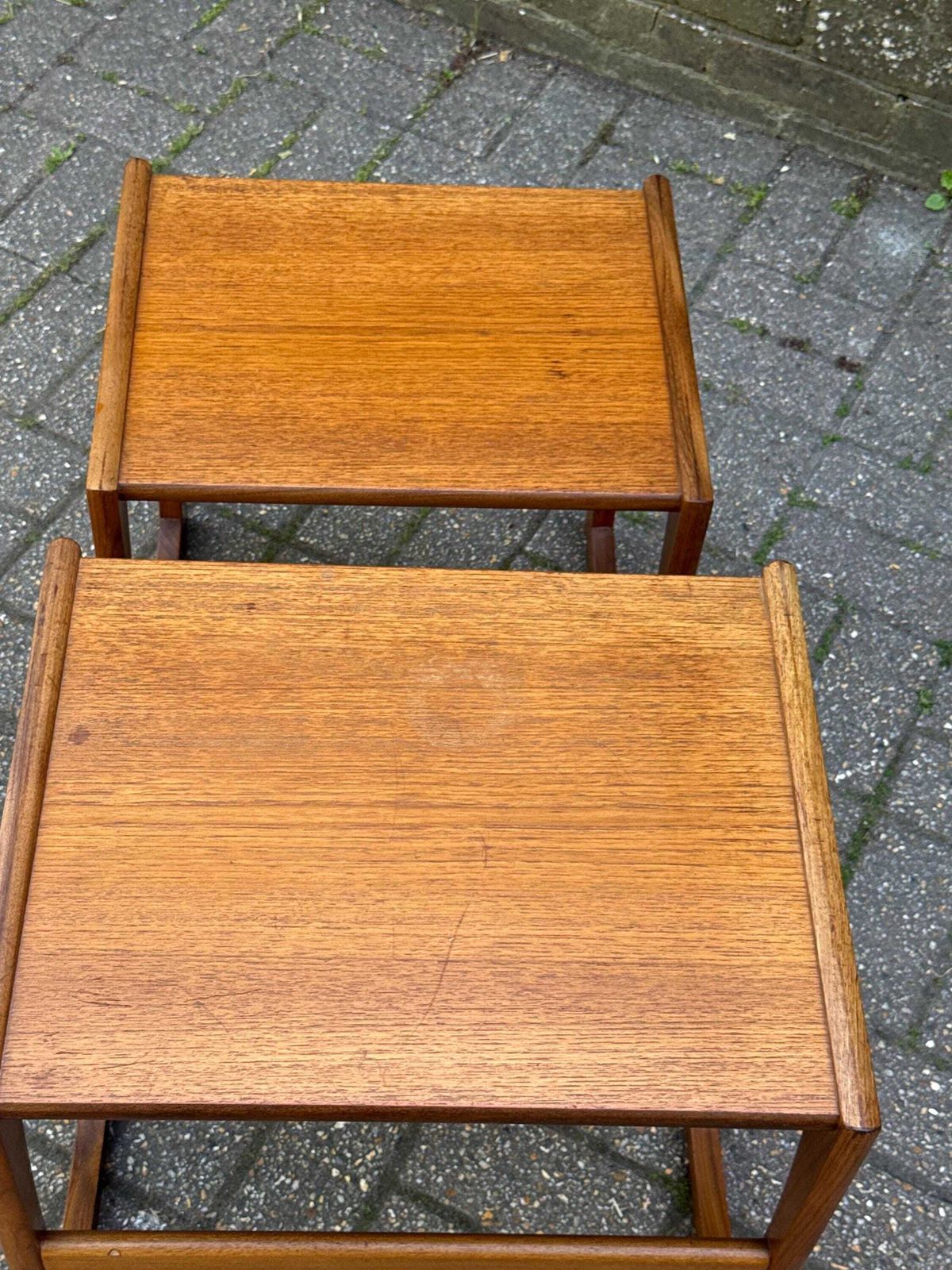Vintage G Plan Style Teak Nest Of Two Side Tables – Mid Century Modern 1960s / 1970s photo buy