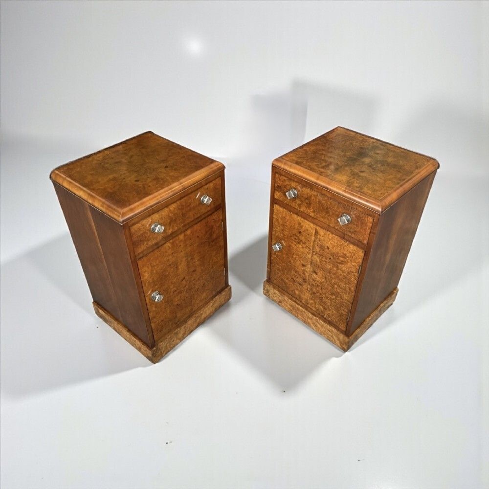 Pair Of Art Deco Bedside Tables photo Furniture