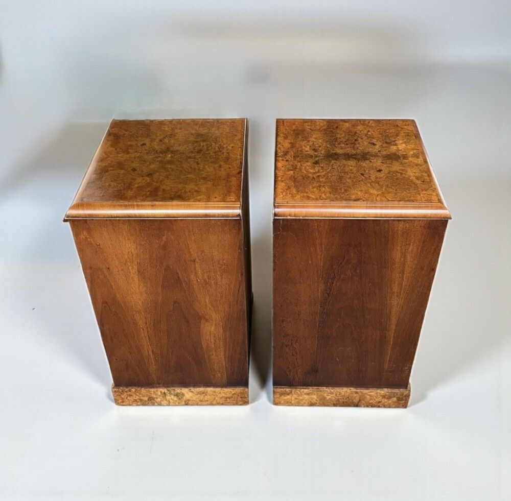 photo furniture Pair Of Art Deco Bedside Tables