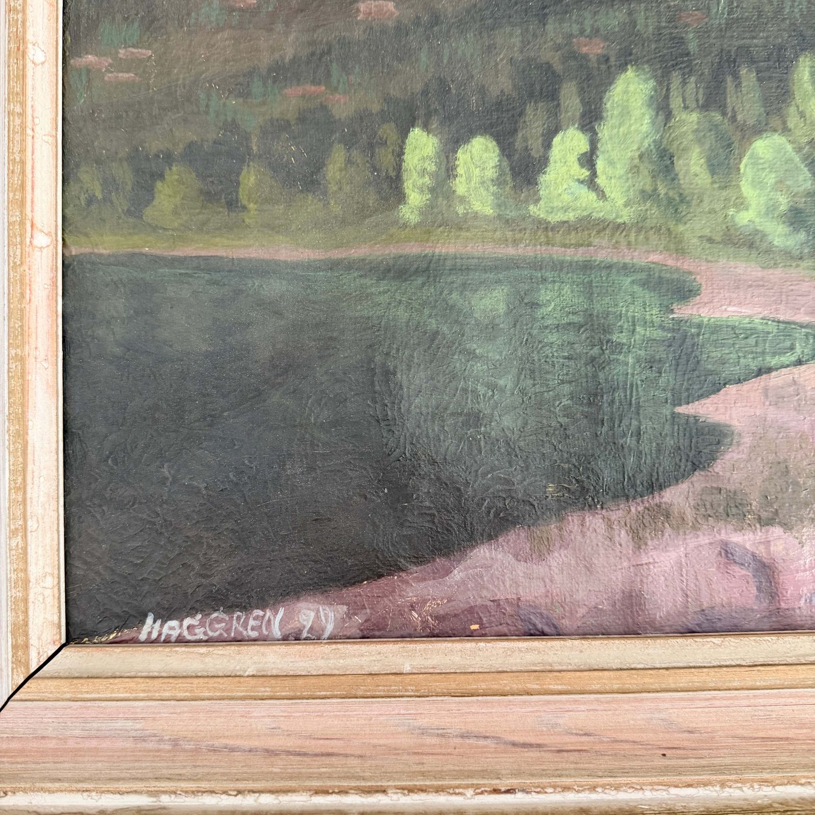 Nordic Serenity 1929. Vintage Swedish Oil Painting By Haggren. photo 203.0