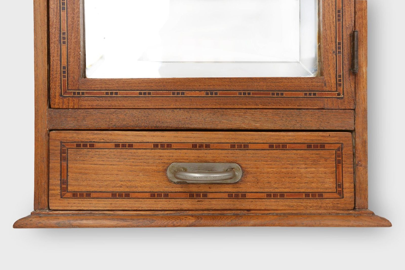Art Deco Shaving Cabinet In Oak With Mirror, France, 1930s photo 1515.0