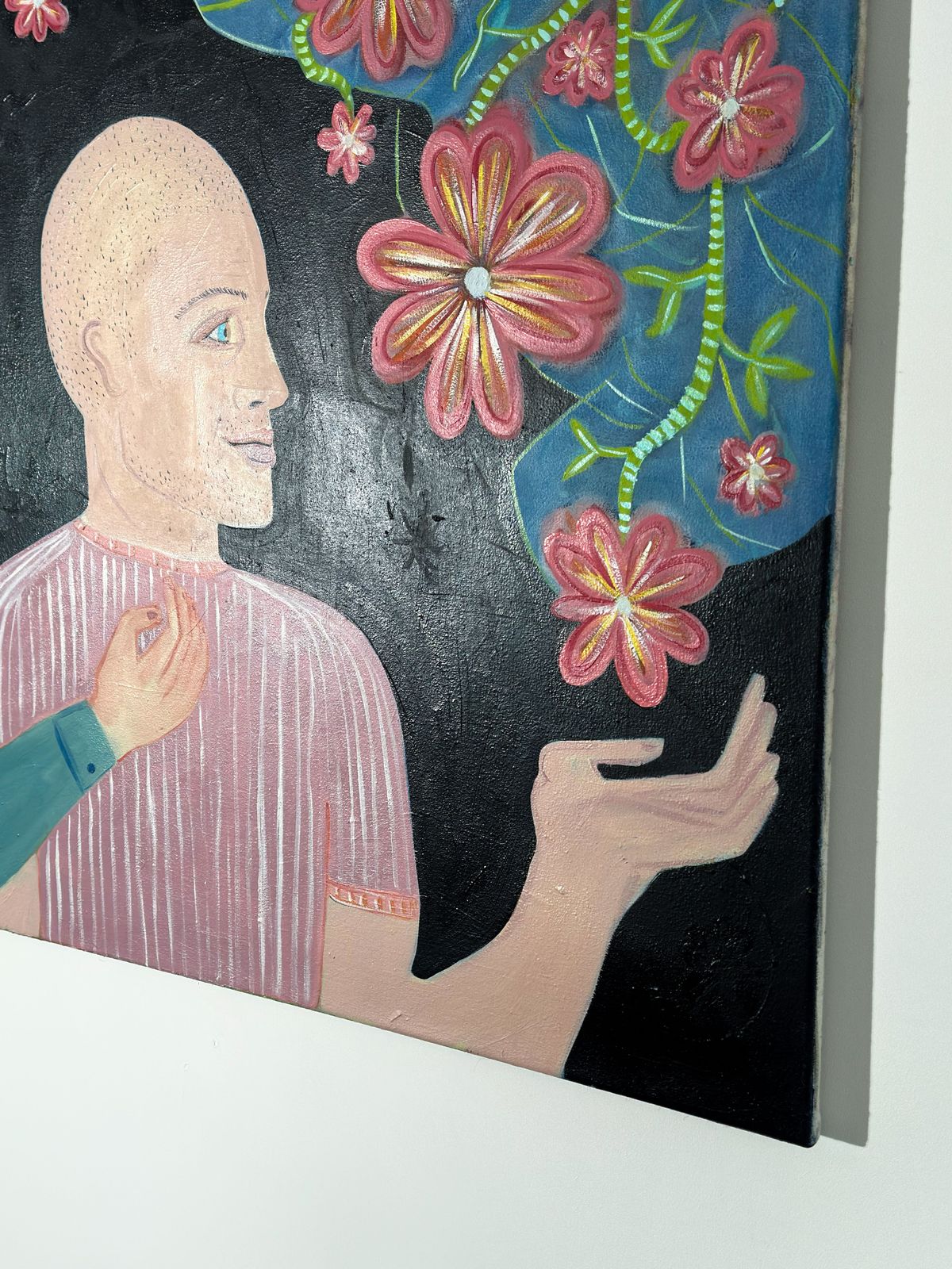 Contemporary Lgbtq Figurative Portrait Painting, Oil On Canvas photo 1750.0