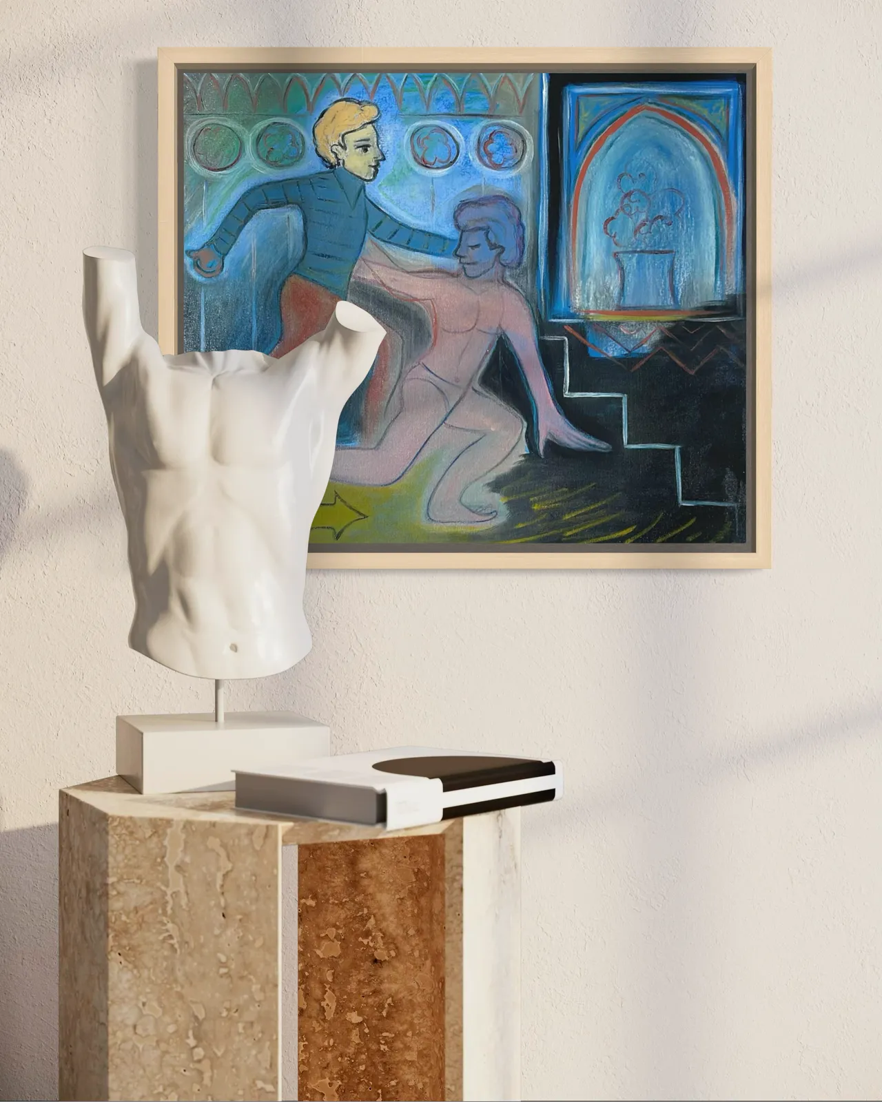 Contemporary Lgbt Figurative Oil Painting Exploring Queer Nightlife 2025 photo buy