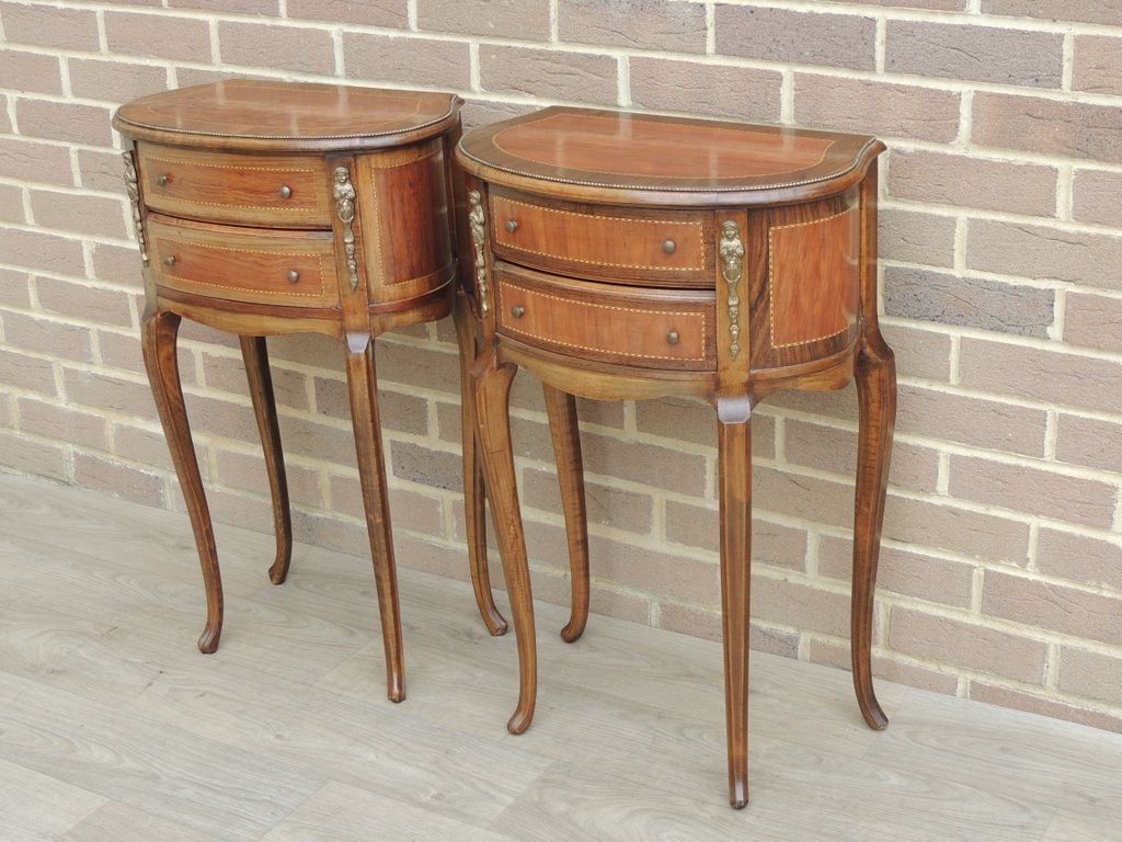 Pair Of French Louis XV Bedside Tables photo Furniture