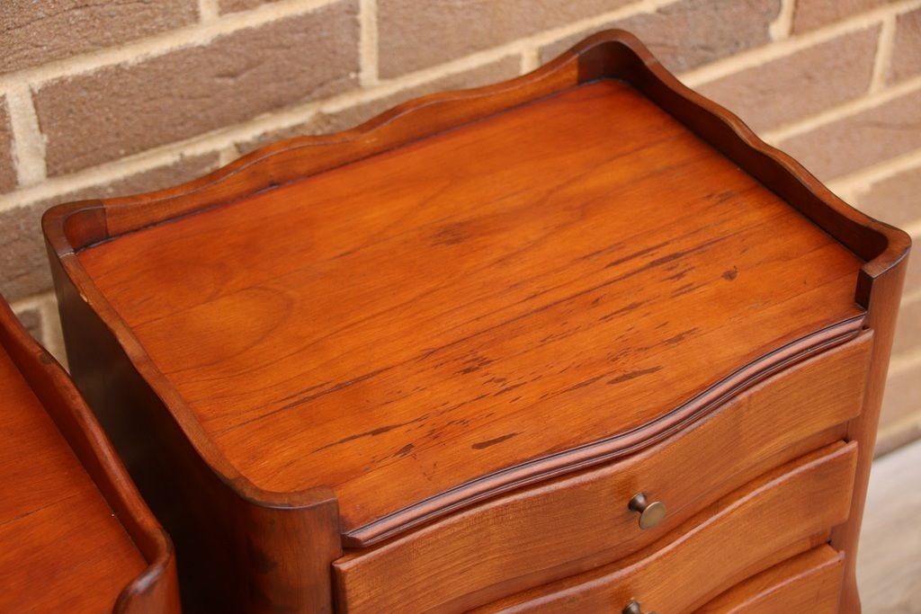 photo buy Pair Of French Louis Cherry Bedside Tables