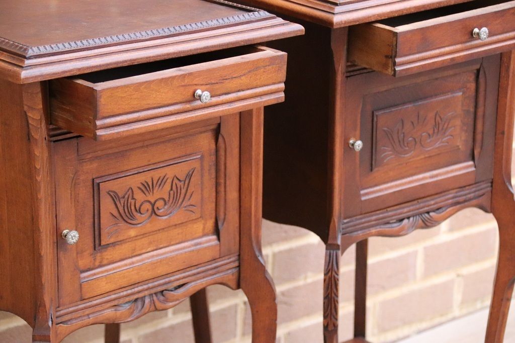 Pair Of Mahogany Antique Bedside Tables photo buy
