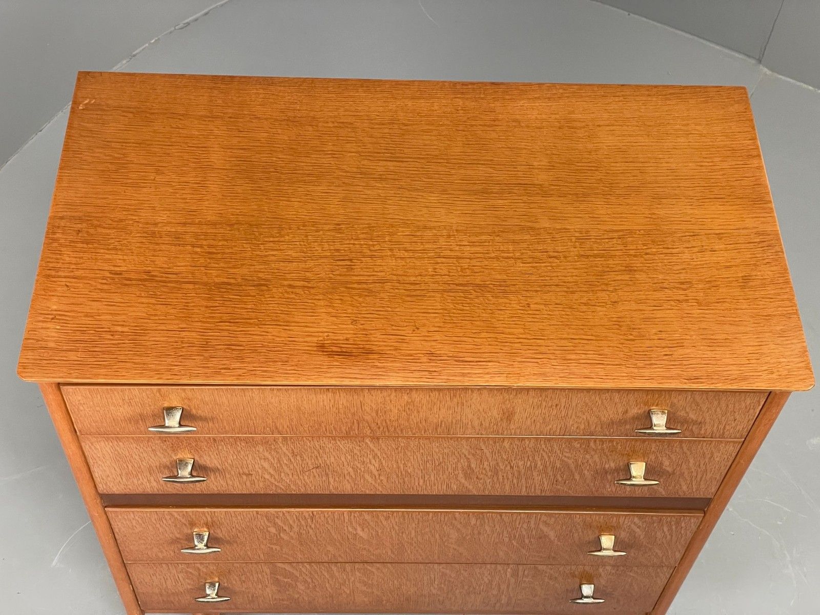 Vintage Chest Of Drawers 1960s By Lebus Oak Mid Century Retro Eb12079 photo for sale