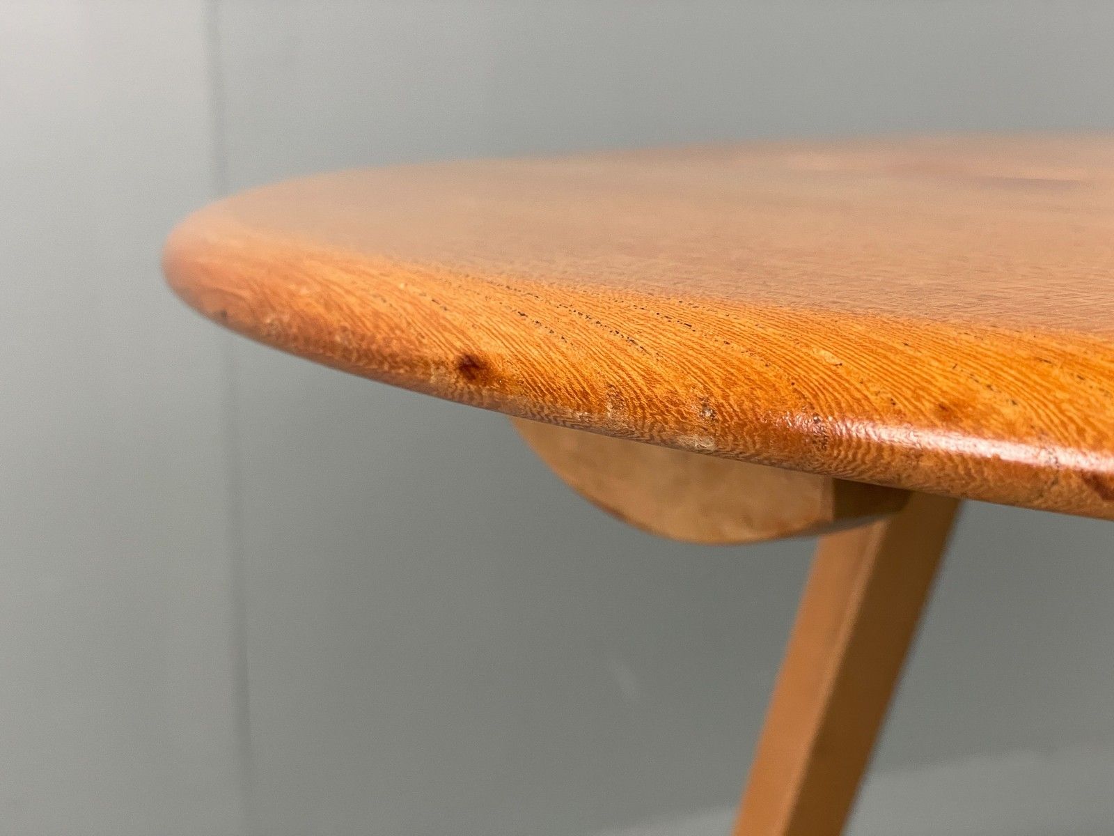 Vintage Ercol Elm Table Blonde Drop Leaf 1960s Mid Century Eb12195 photo vinterior