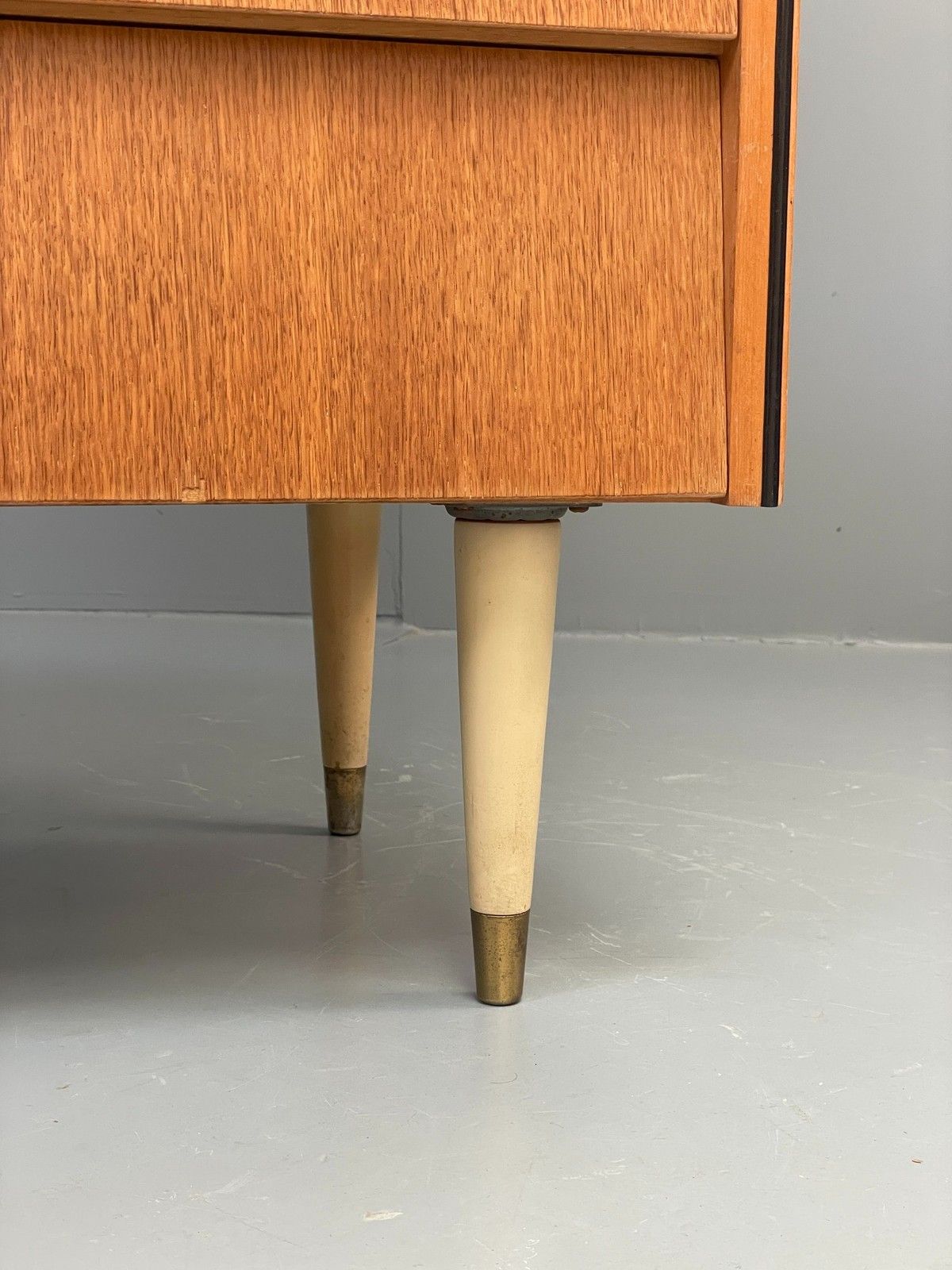 Furniture Vintage Chest Of Drawers Avalon Oak 1960s Mid Century Retro Eb12198 photo