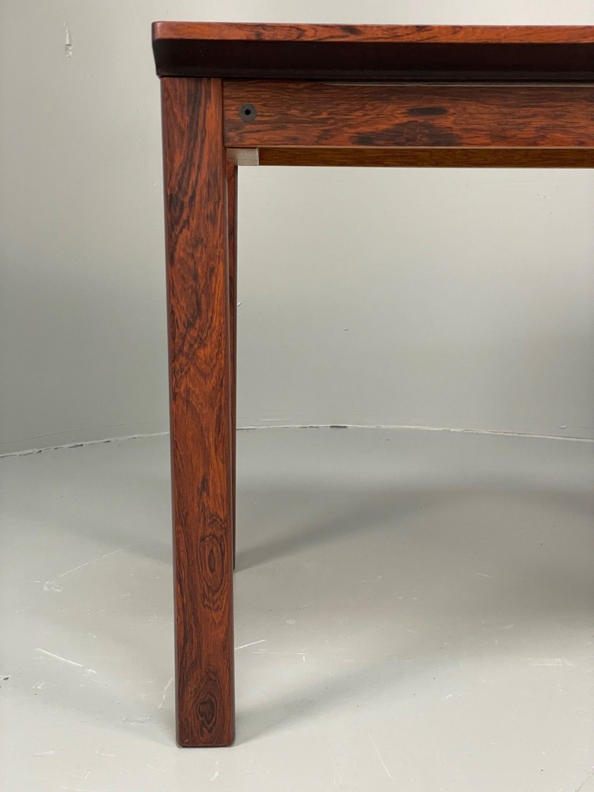 Vintage 1960s Side Table By Hans Olsen Sweden Green Leather Top Eb11186 Mwoo photo 225.0