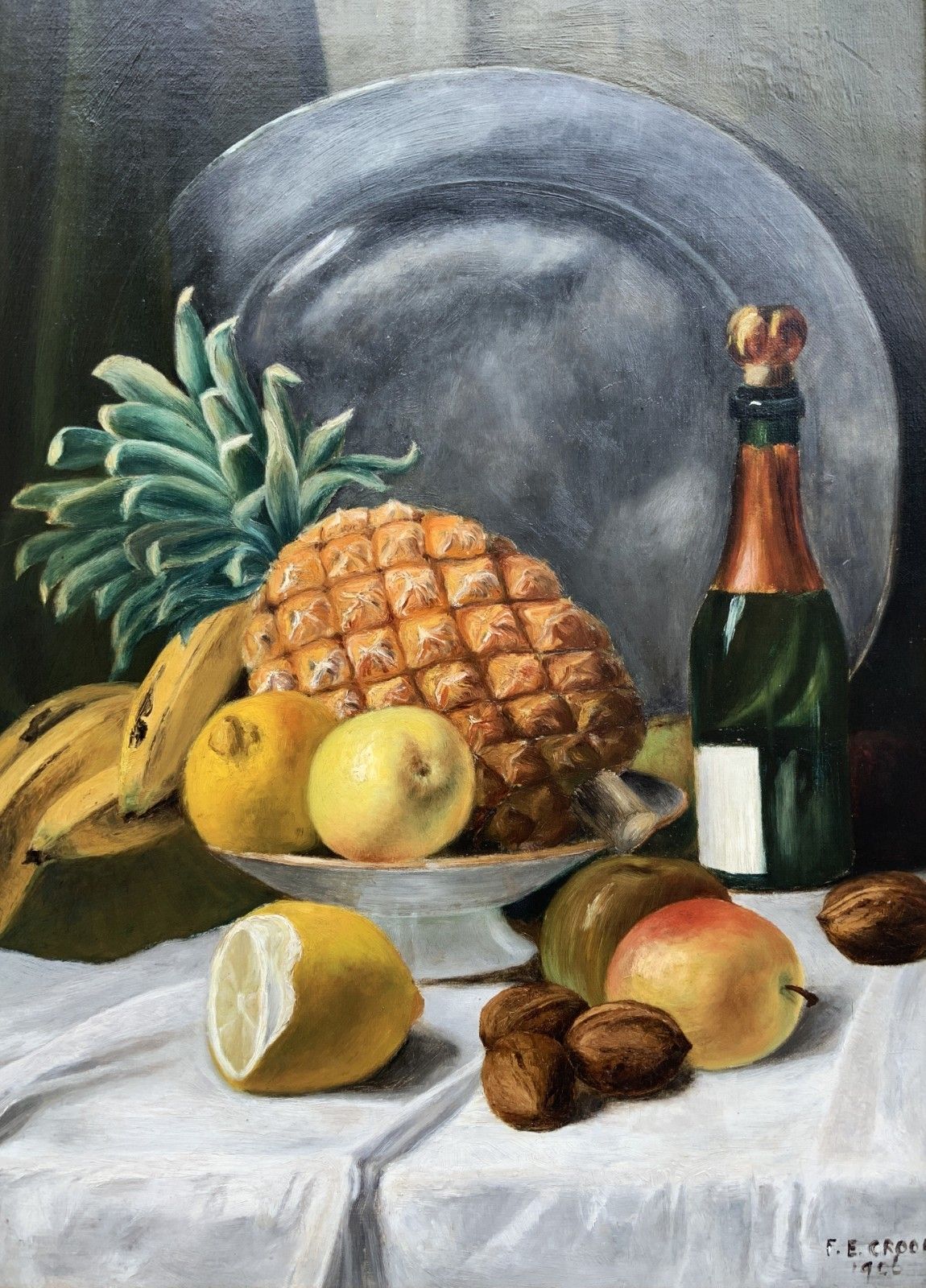 Museum Quality Still Life Oil Painting Edwardian Antique Signed Original (1of2) photo buy