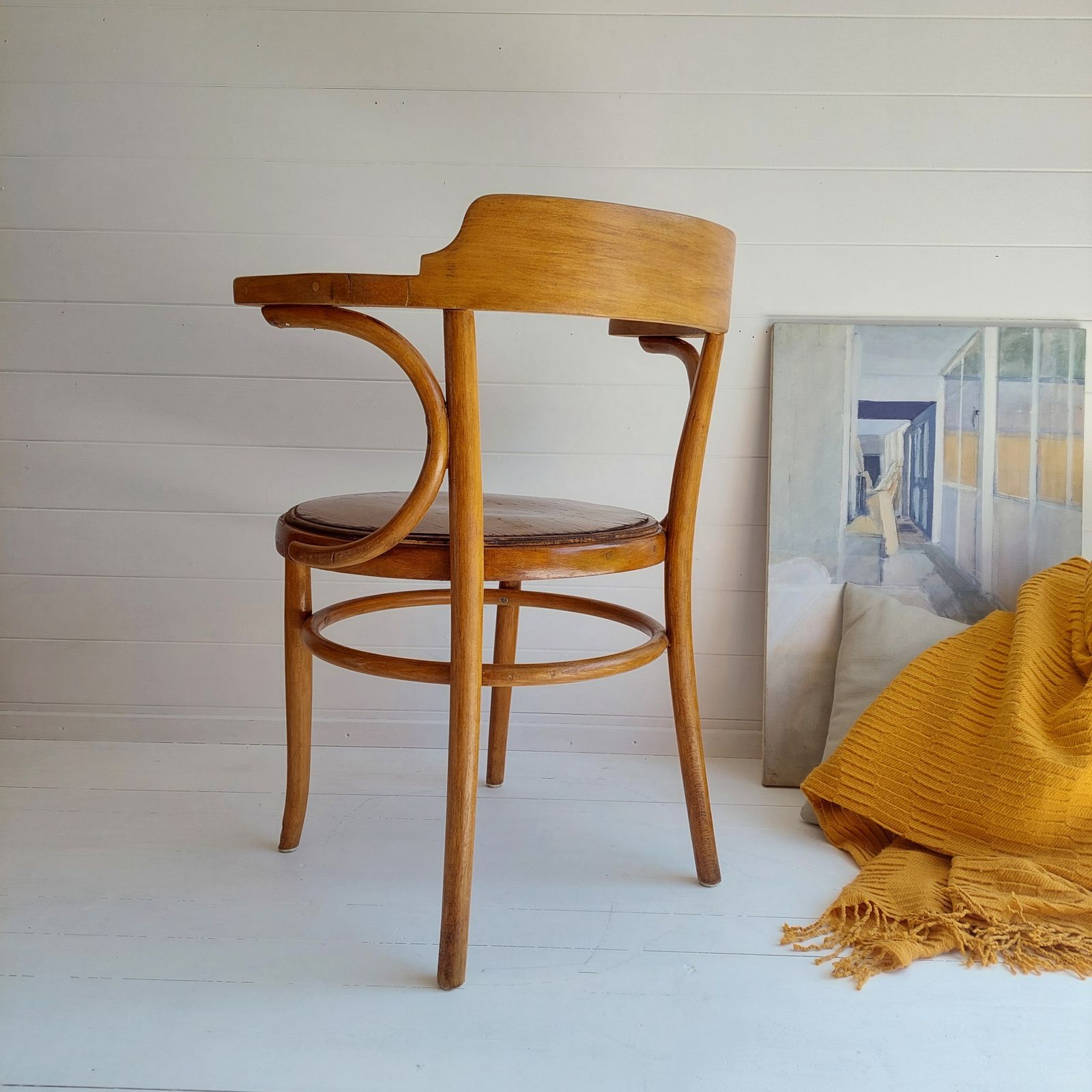 Art Deco Thonet 233 Bentwood Dinning Chair Office Armchair 1920s photo 215.0