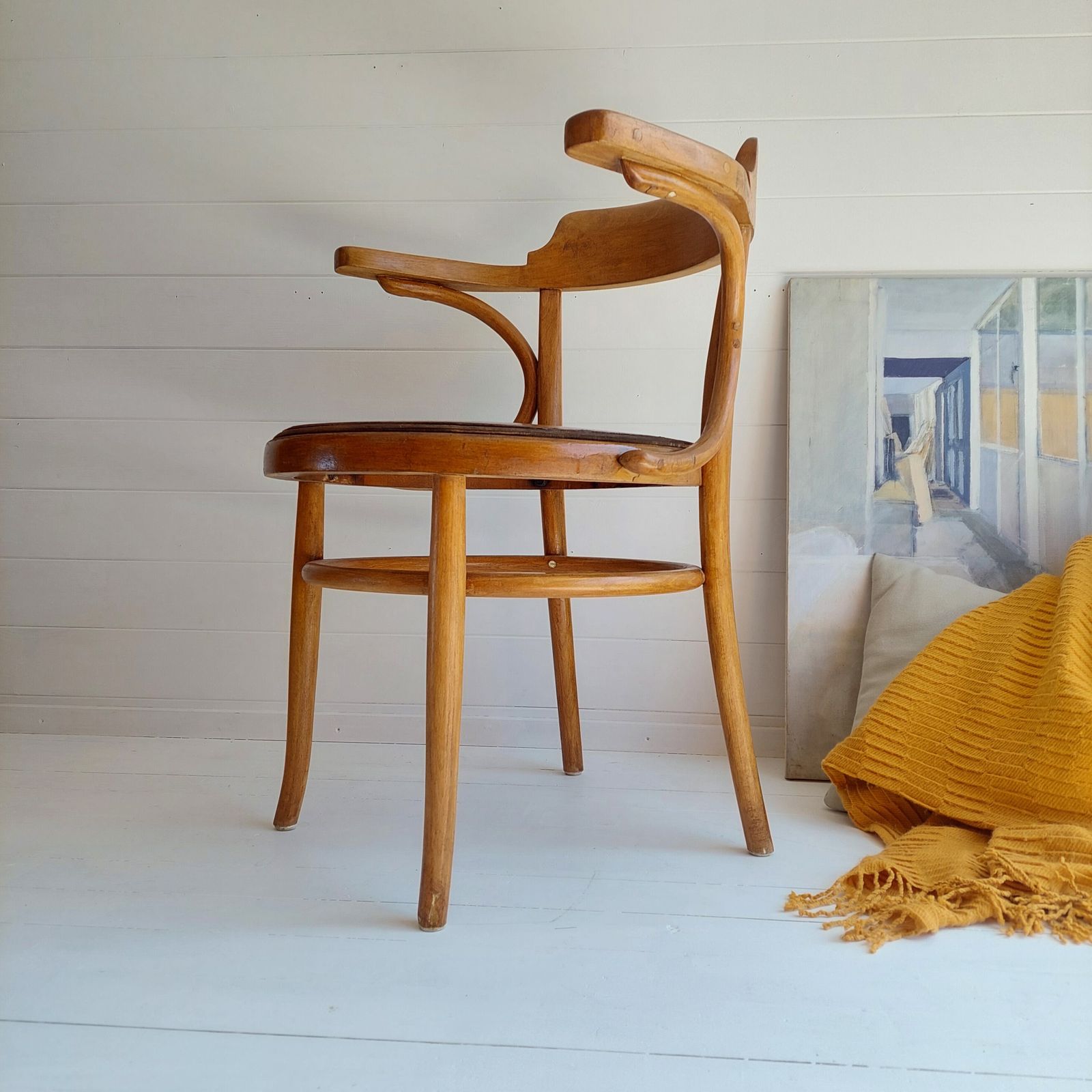 Art Deco Thonet 233 Bentwood Dinning Chair Office Armchair 1920s photo buy