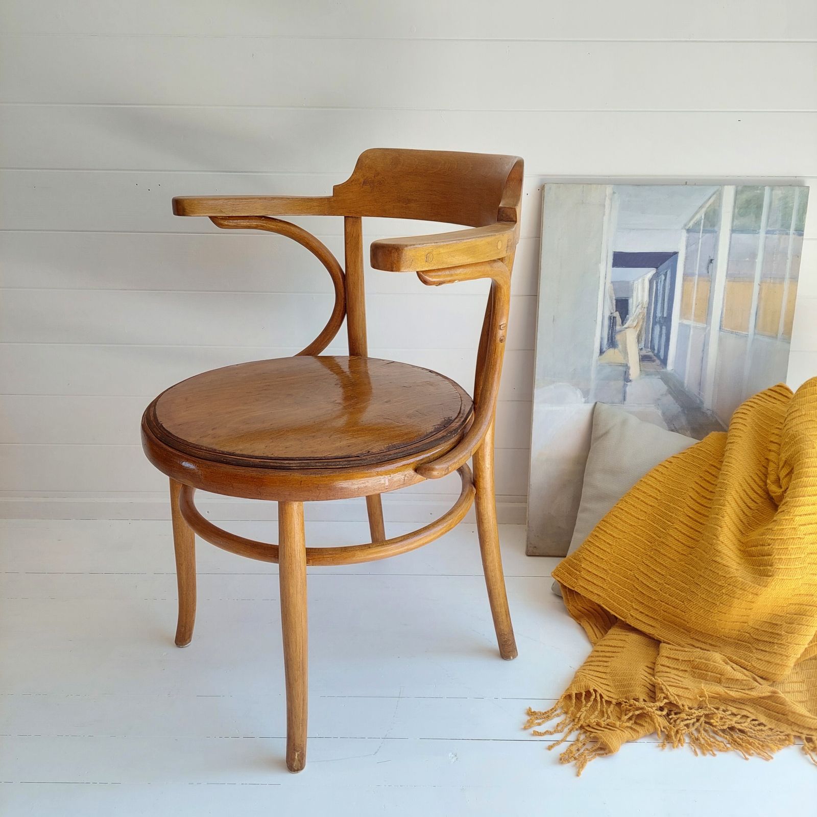 photo furniture Art Deco Thonet 233 Bentwood Dinning Chair Office Armchair 1920s