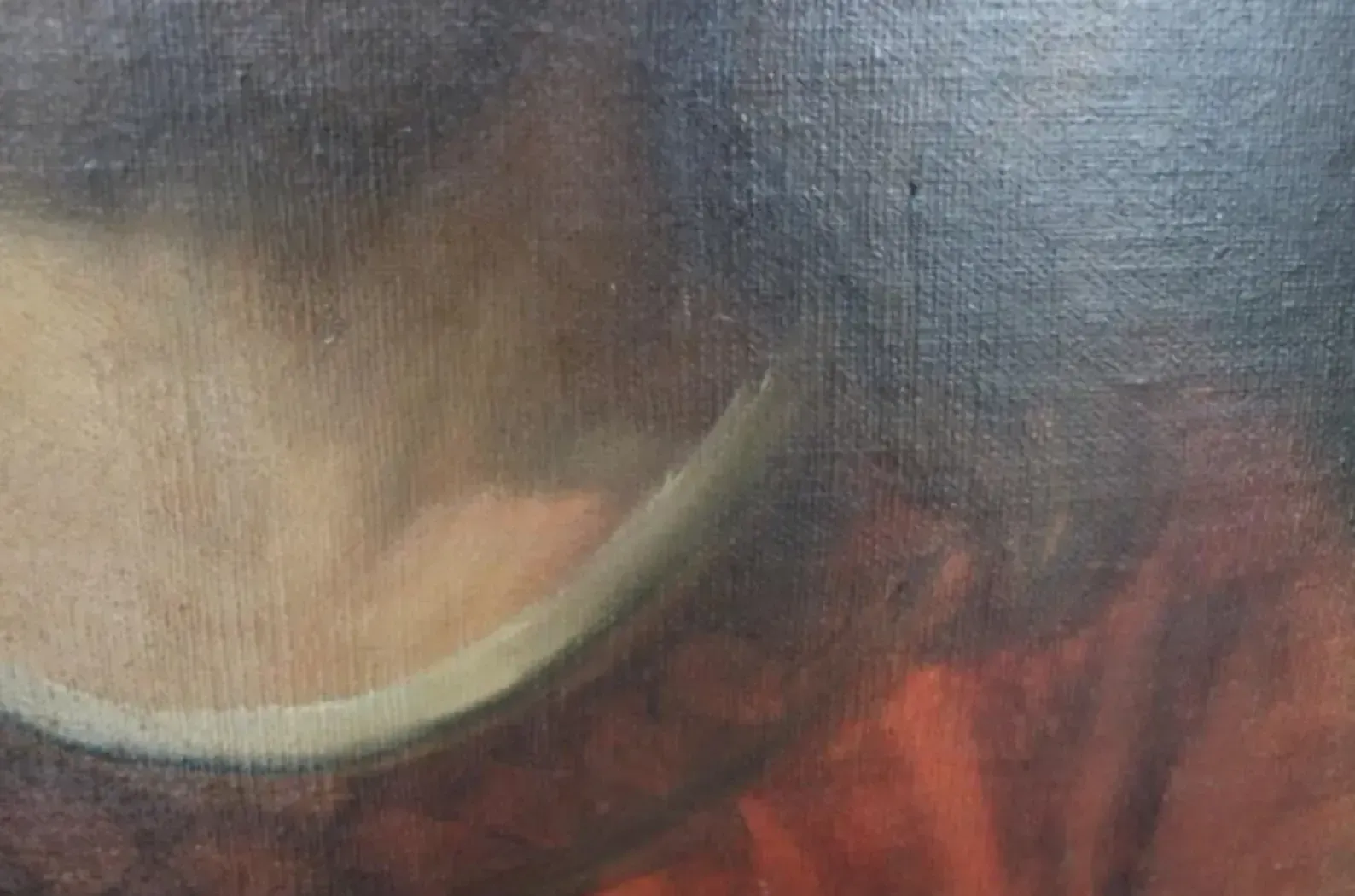 Antique European School Portrait Of Christ – 18th/19th Century – Old Master Oil Painting photo vintage