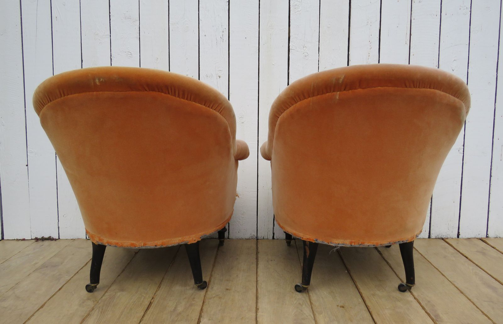 Pair Of Antique Napoleon III Tub Chairs photo buy