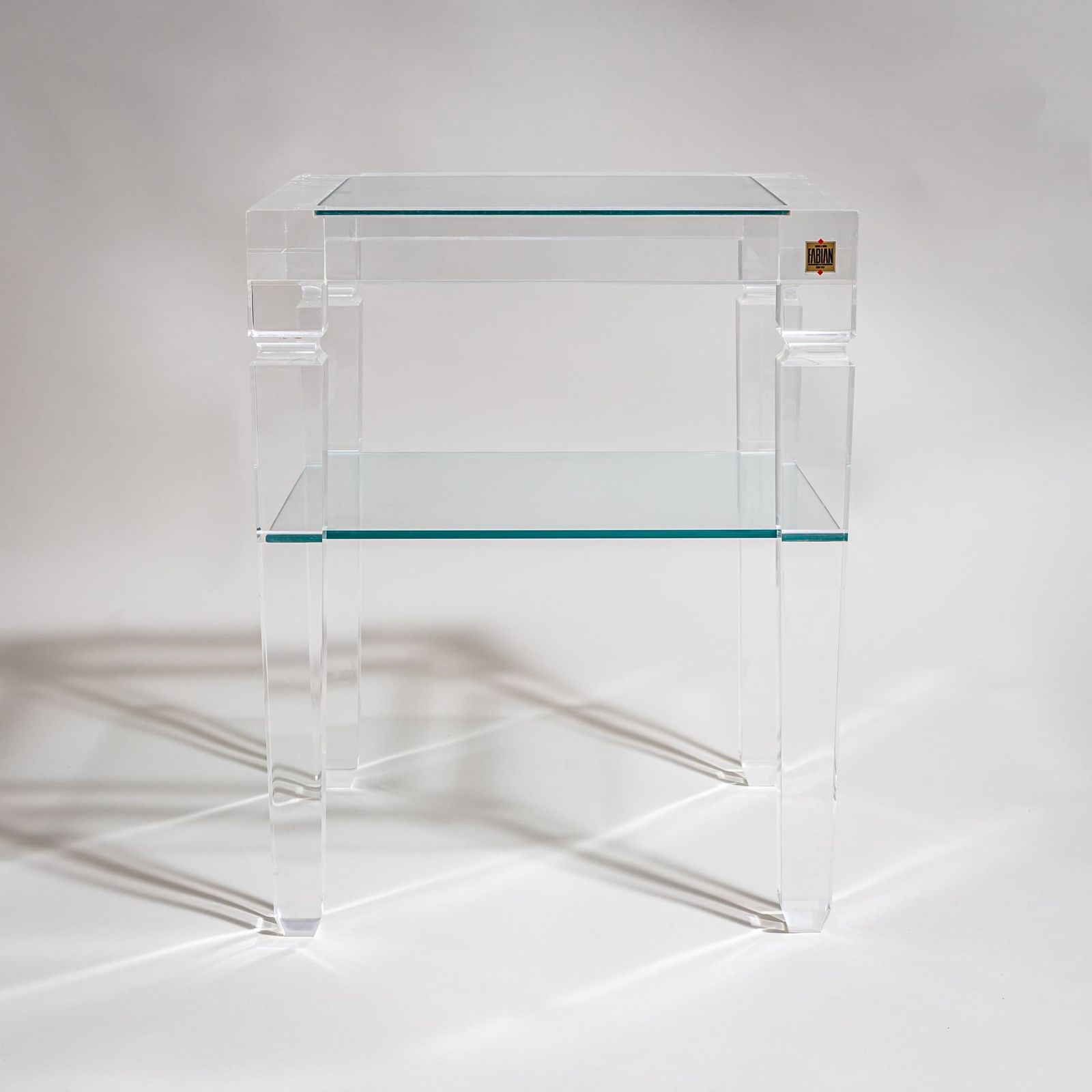 Paar bijzettafels in plexiglas van Fabianart, Rome / Italië, eind 20e eeuw photo buy