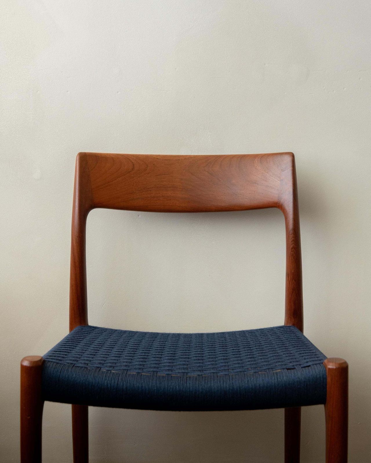 Mid Century Modern Teak Dining Chairs Model 77 By Niels Otto Møller, 1960s photo vintage