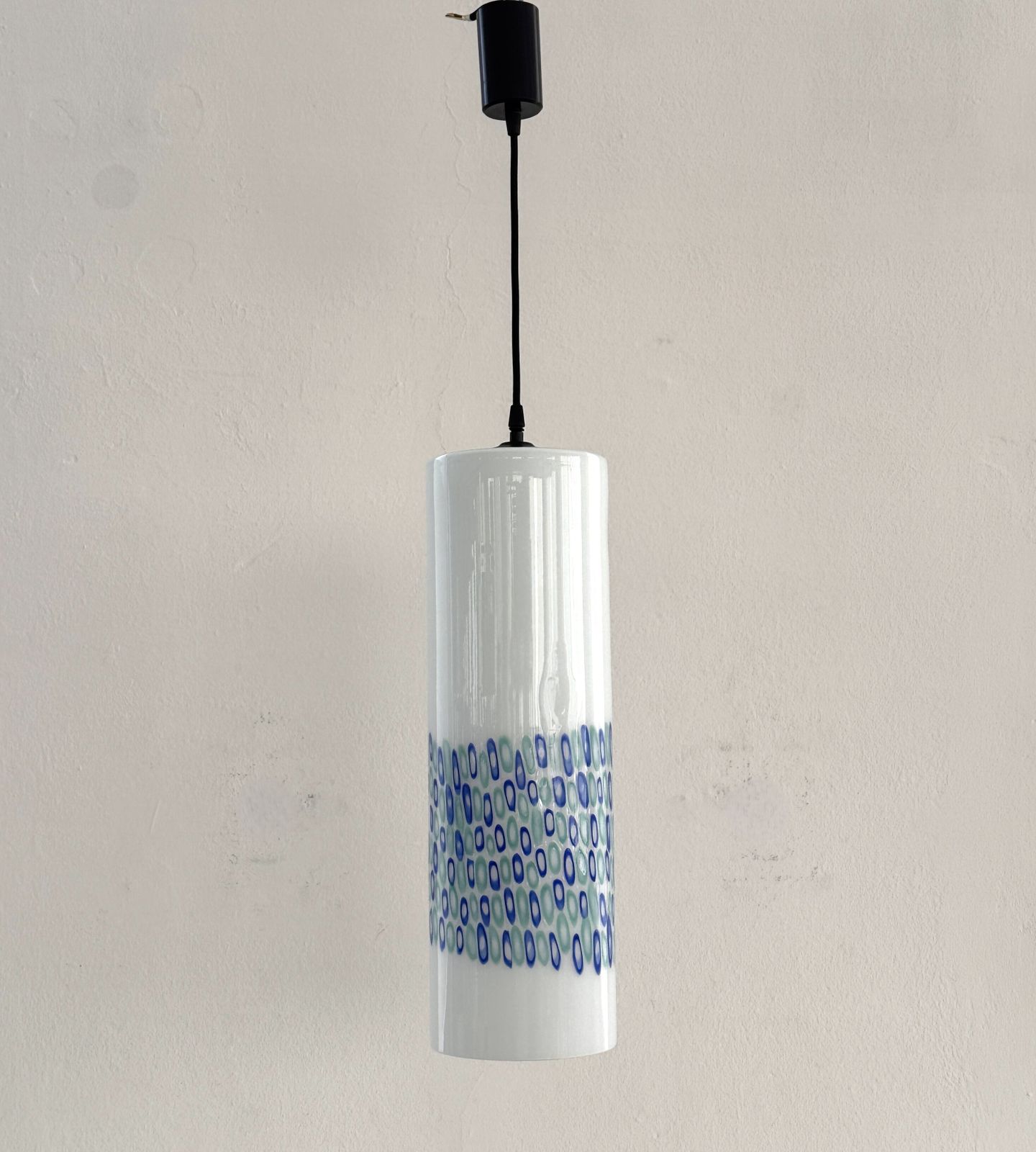 Italian Murano Glass Pendant Fixture By Peter Pelzel For Vistosi, 1970s photo Lighting