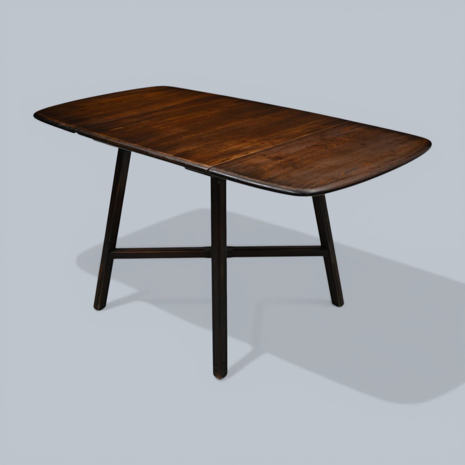 Ercol Drop Leaf Dining/Kitchen Table Seats Up To 6 Dark Finish Free Uk Delivery photo for sale