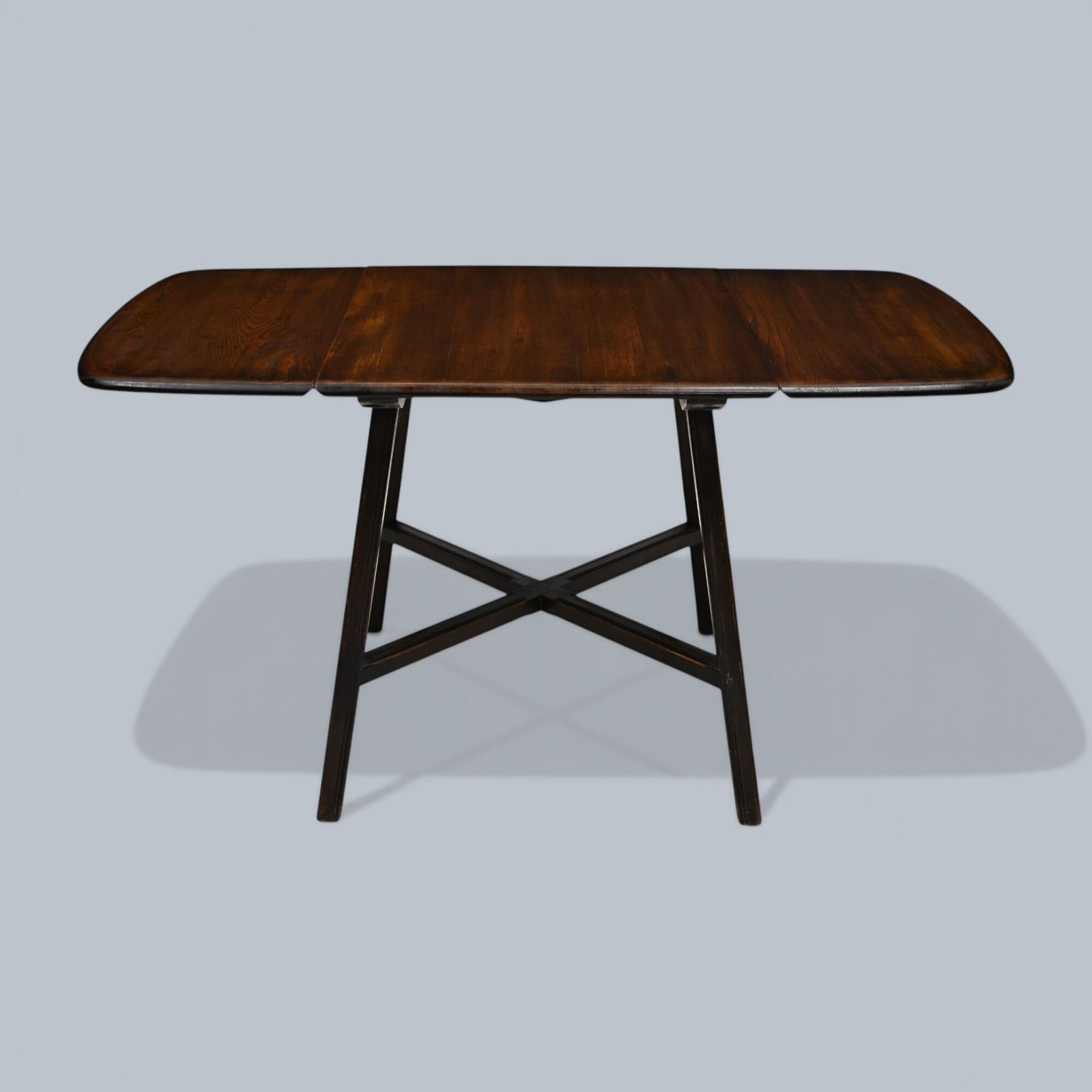 Ercol Drop Leaf Dining/Kitchen Table Seats Up To 6 Dark Finish Free Uk Delivery photo vinterior