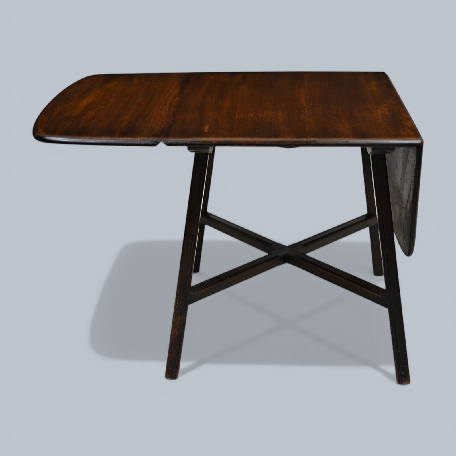 photo for sale Ercol Drop Leaf Dining/Kitchen Table Seats Up To 6 Dark Finish Free Uk Delivery