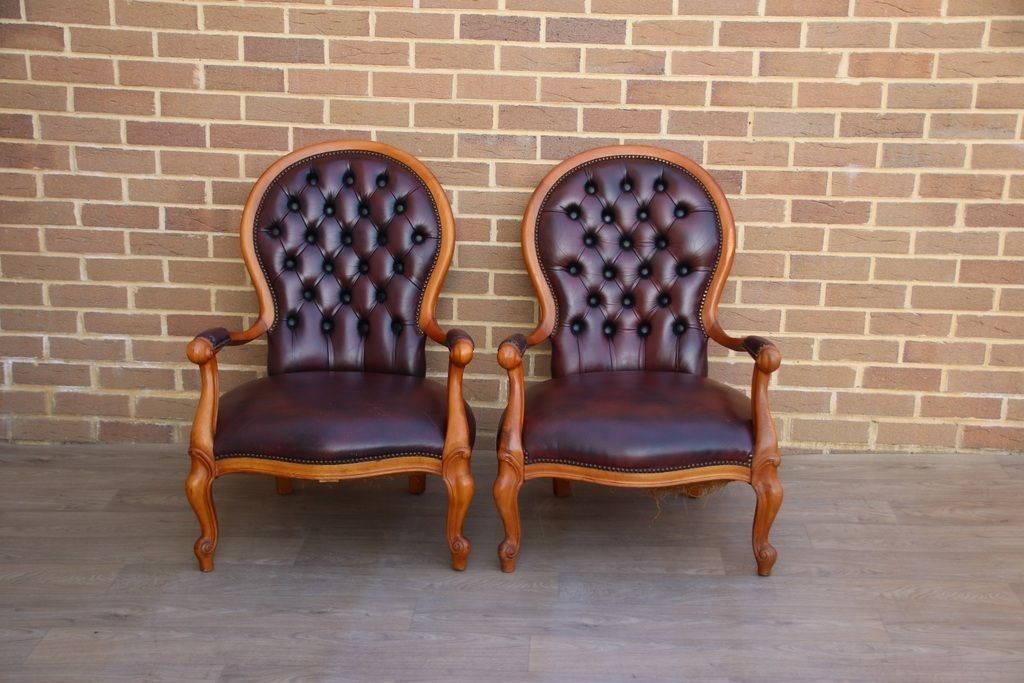 Pair Of Chesterfield Parlour Armchairs photo furniture