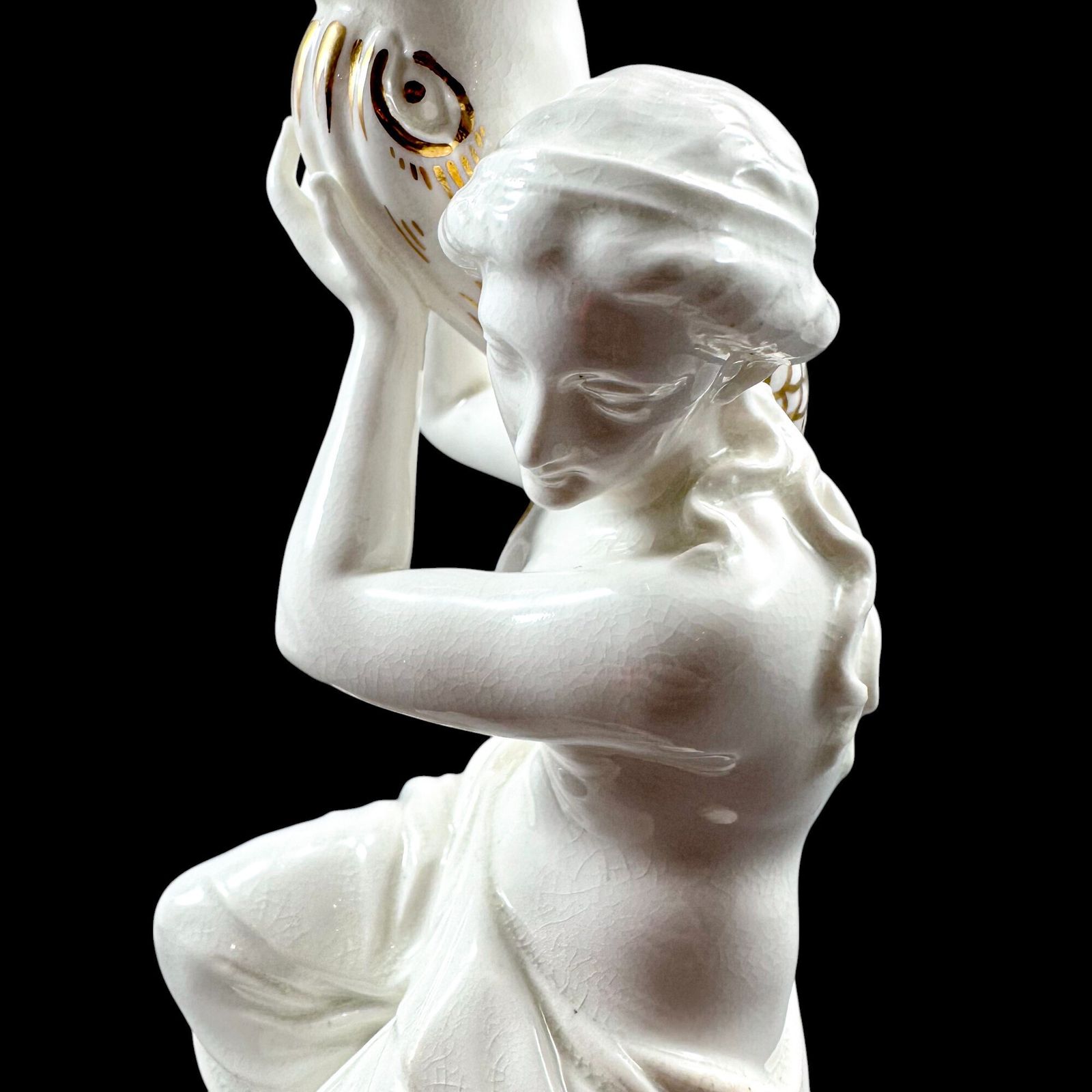 photo buy Pair Of Victorian Porcelain Figural Candlesticks, Possibly Sutherland & Sons, Staffordshire